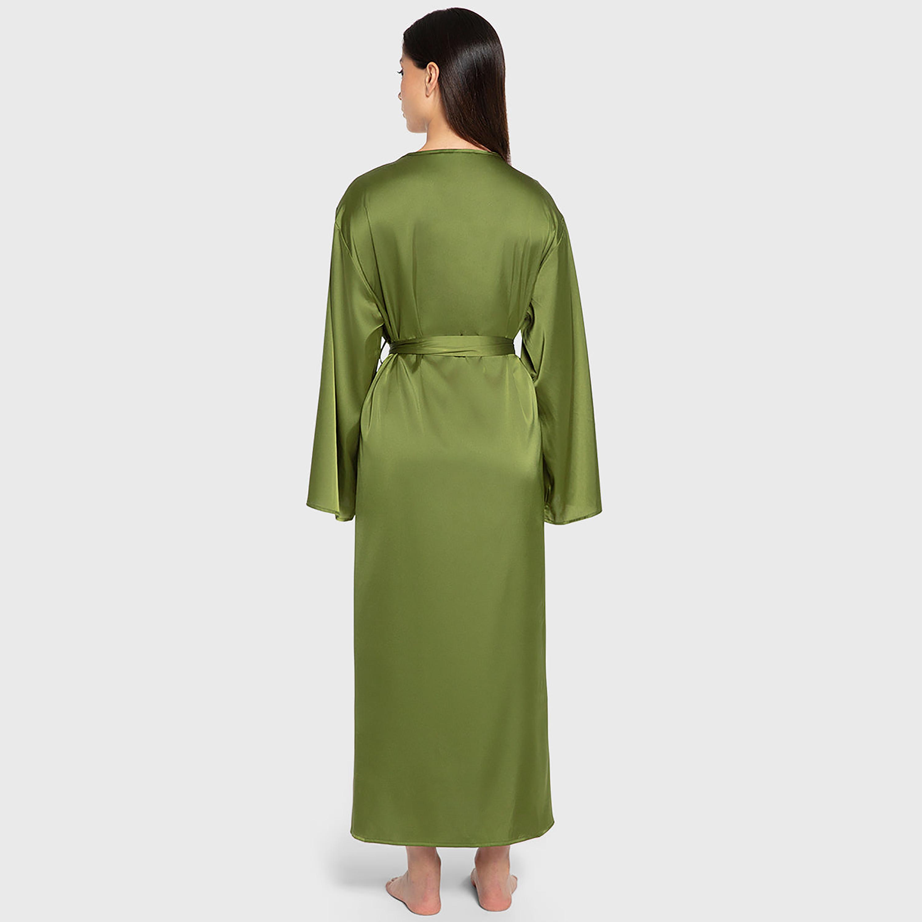روب نسائي بأكمام واسعة وفتحة رقبة سبعة من الدانتيل من إيسلا آند إيفي-women-clothing-nightwear-robes-image-3