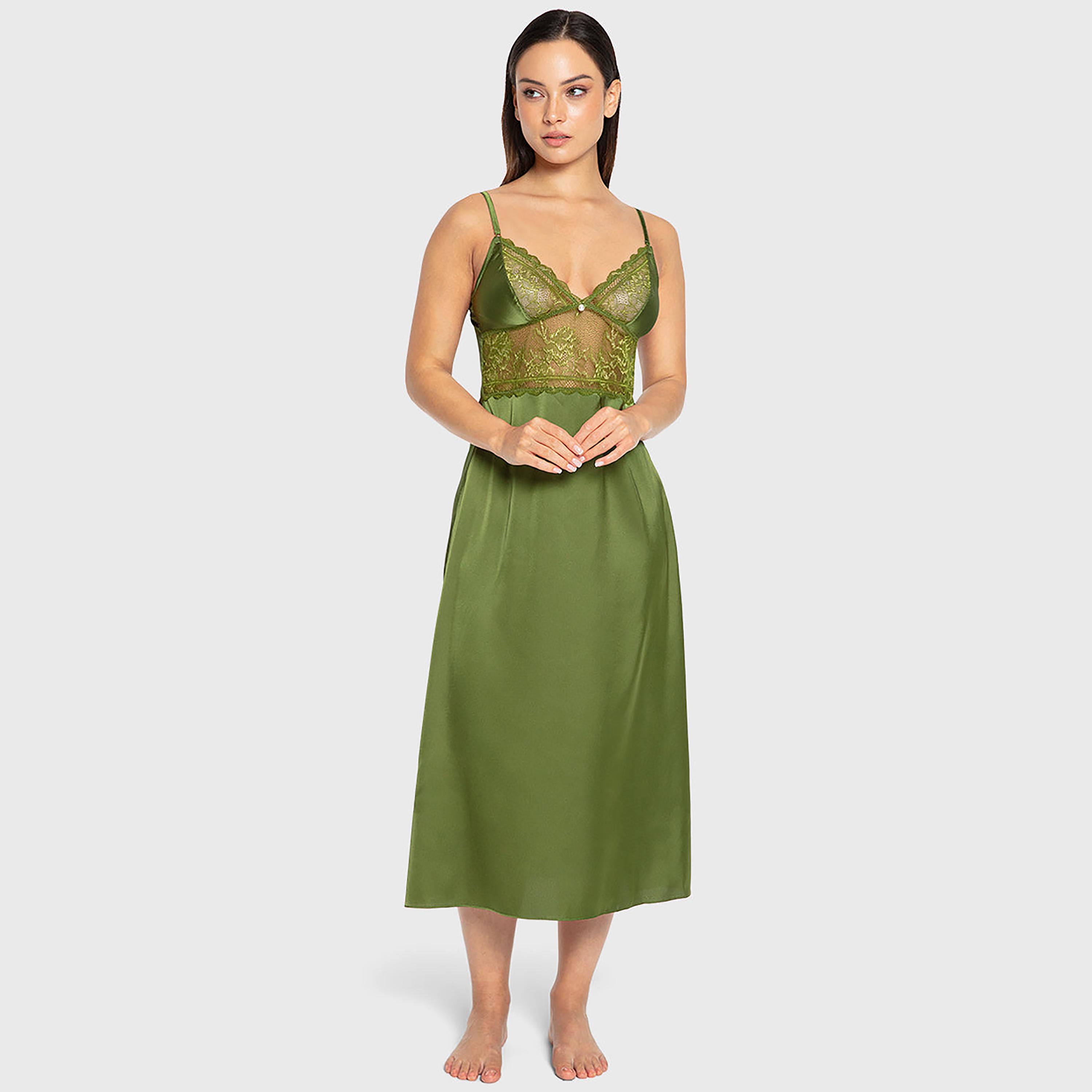 Isla & Evie Lace Strappy Sleeveless Women's Night Dress-women-clothing-nightwear-nighties-image-1
