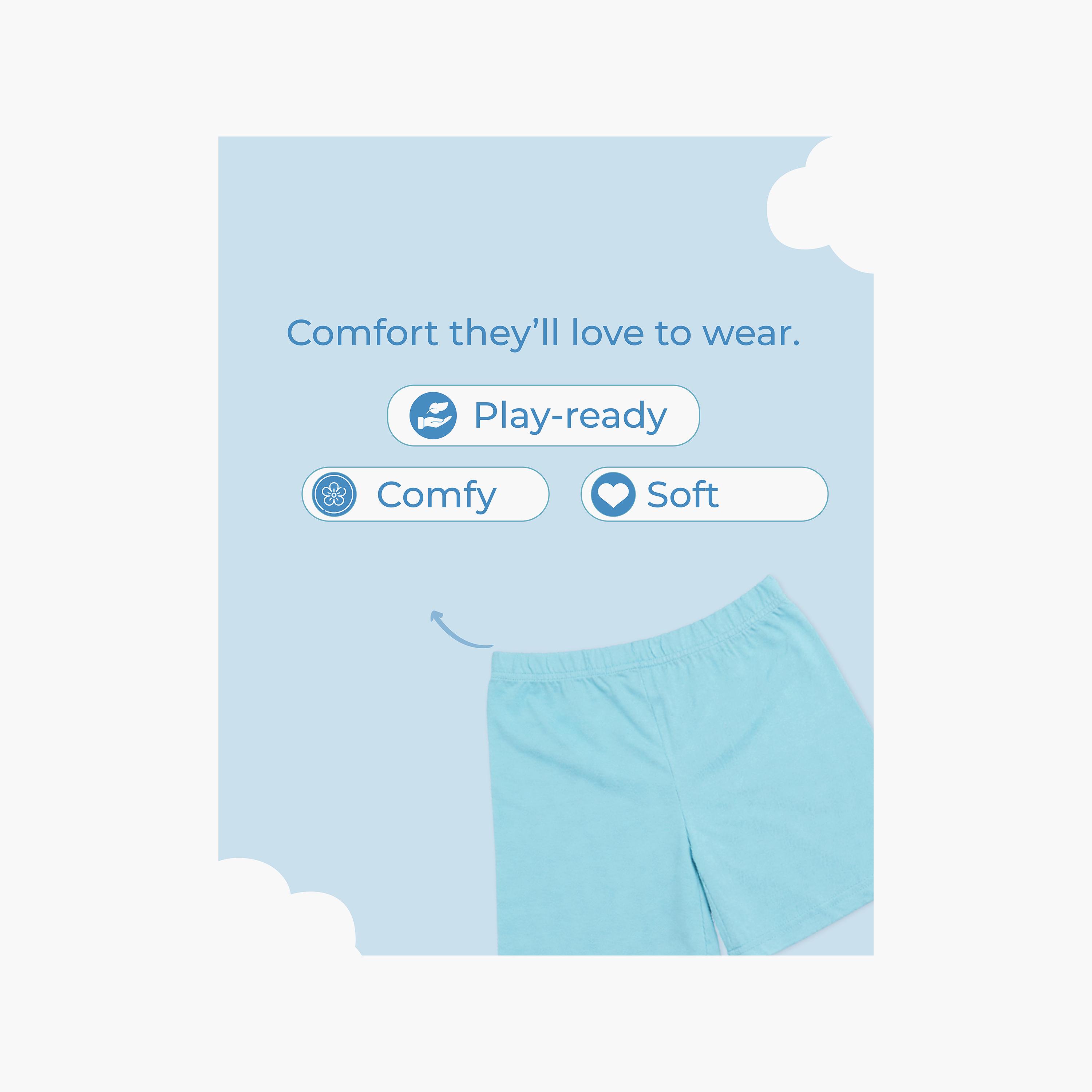 Luay Short Sleeves Just Ride Graphic T-Shirt & Shorts Set-boys-clothing-setsandcoords-image-6
