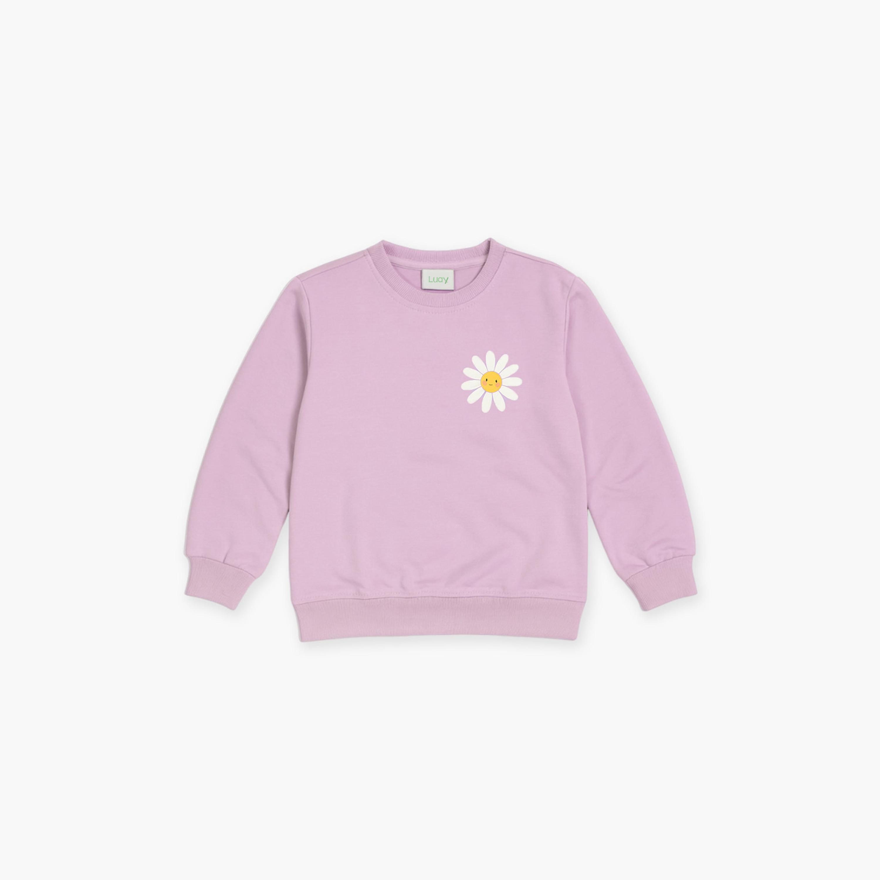 Luay Winter Wear Round Neck Swearshirt with Joggers-girls-clothing-setsandcoords-image-2
