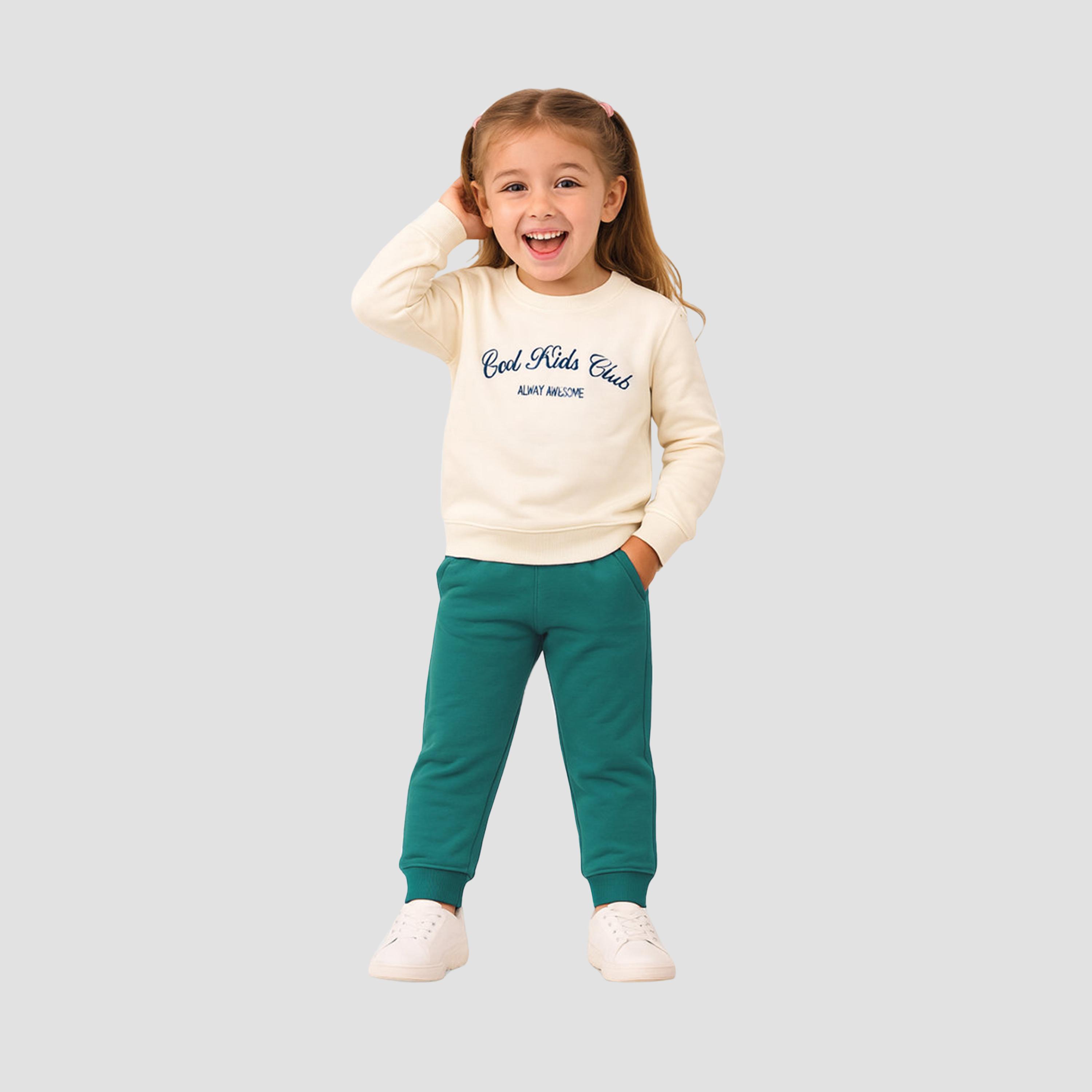 Luay Winter Wear Round Neck Swearshirt with Joggers-girls-clothing-setsandcoords-image-1