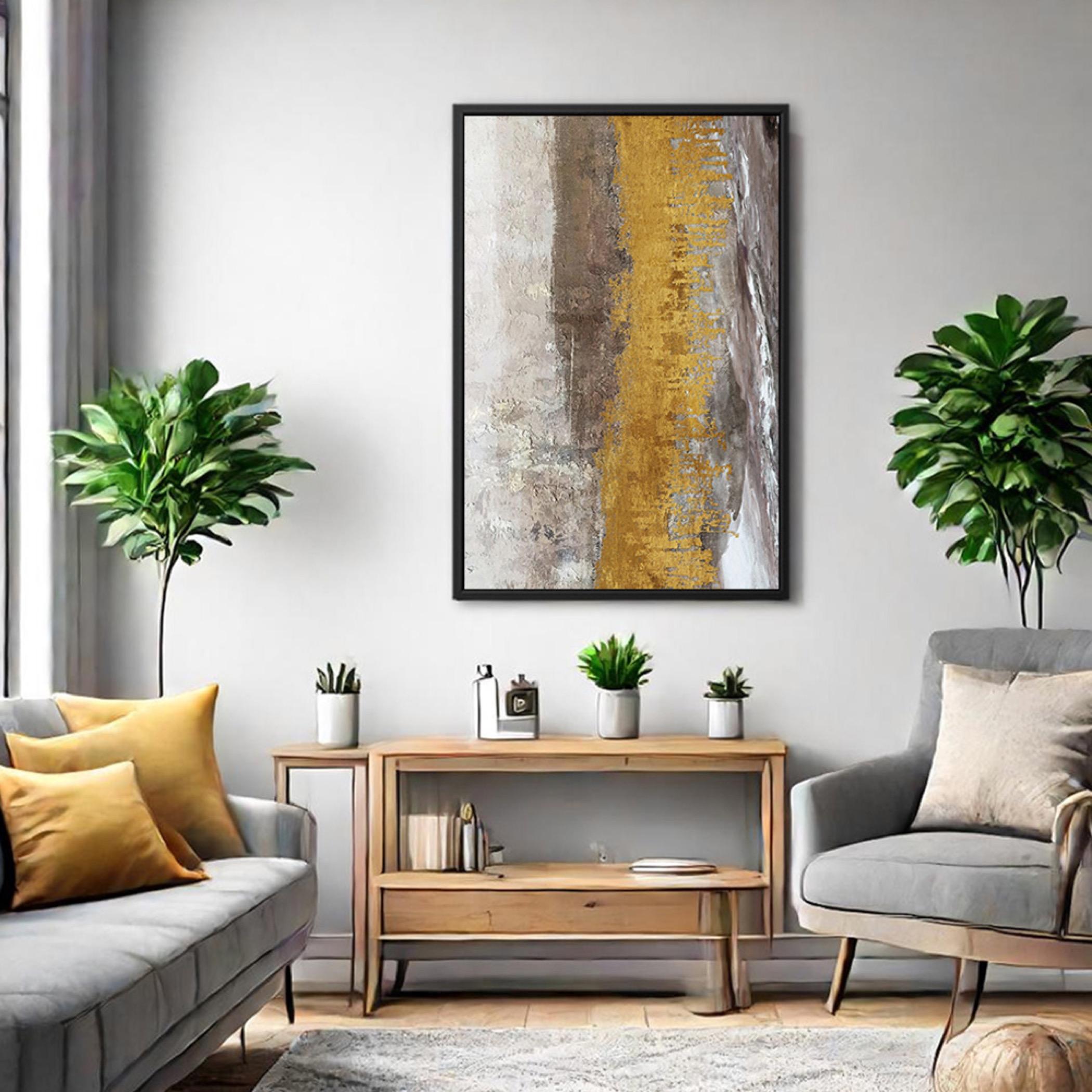 Abstract Gold Dust Canvas Art-household-walldecorandmirrors-wallart-image-5