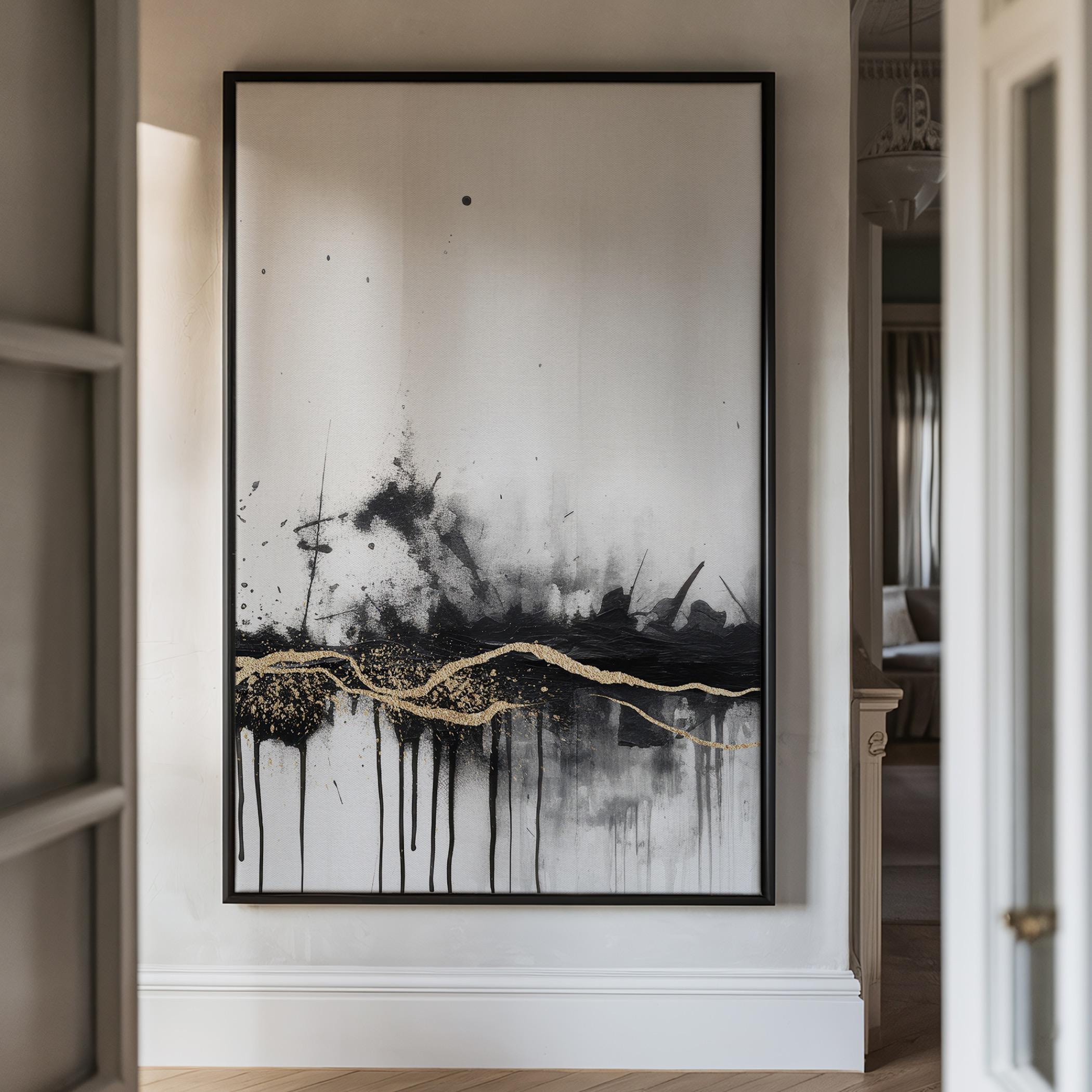 Abstract Gold Wall Art-household-walldecorandmirrors-wallart-image-3