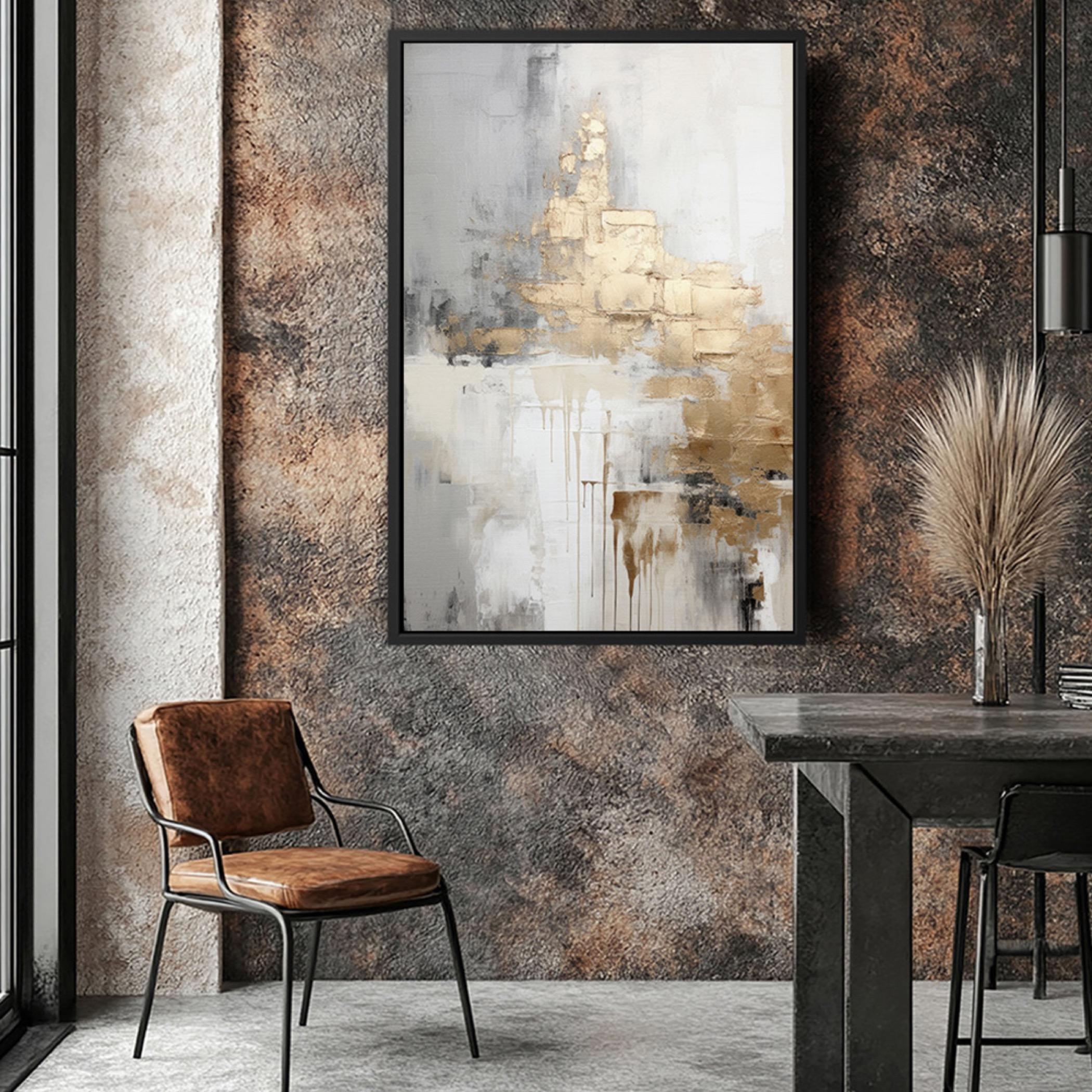 Abstract Gold Canvas Wall Art-household-walldecorandmirrors-wallart-image-4