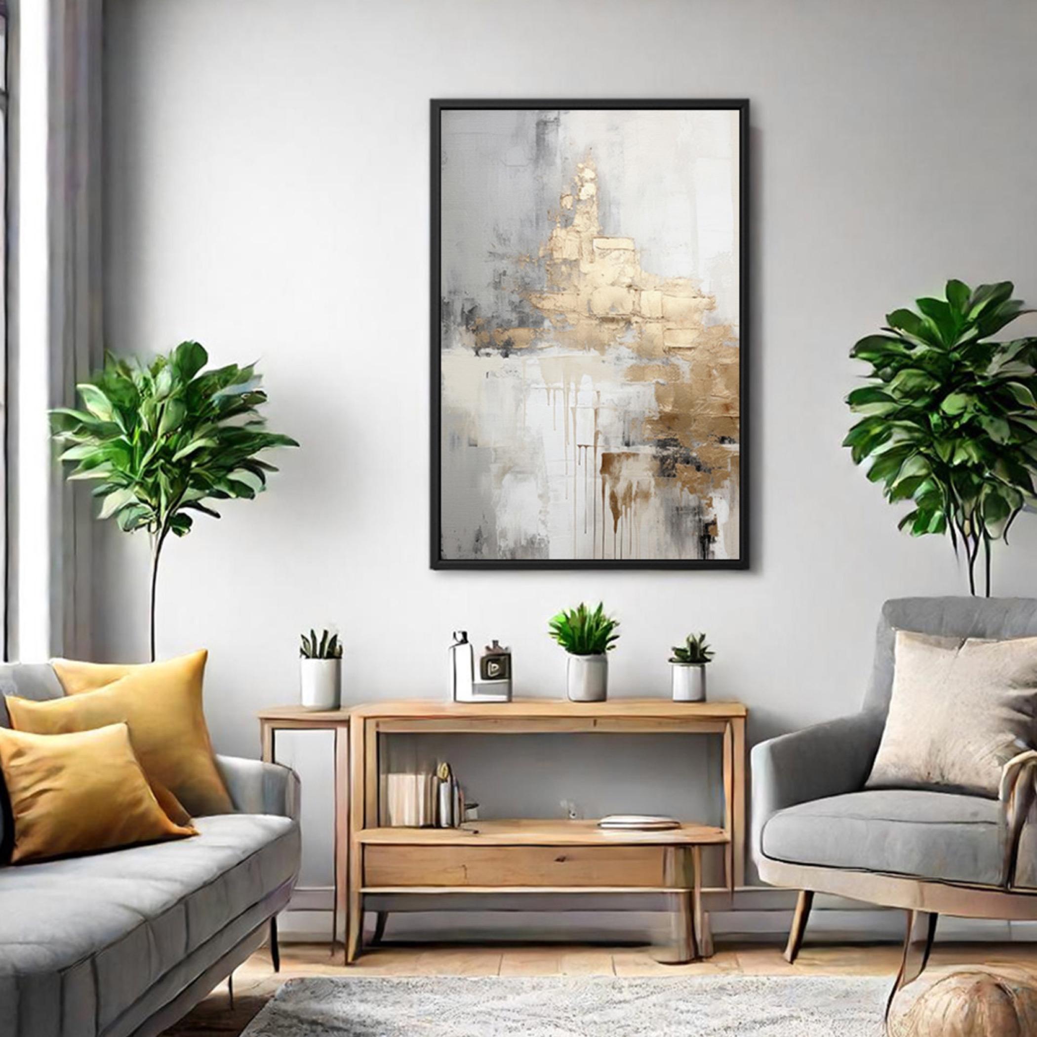 Abstract Gold Canvas Wall Art-household-walldecorandmirrors-wallart-image-5