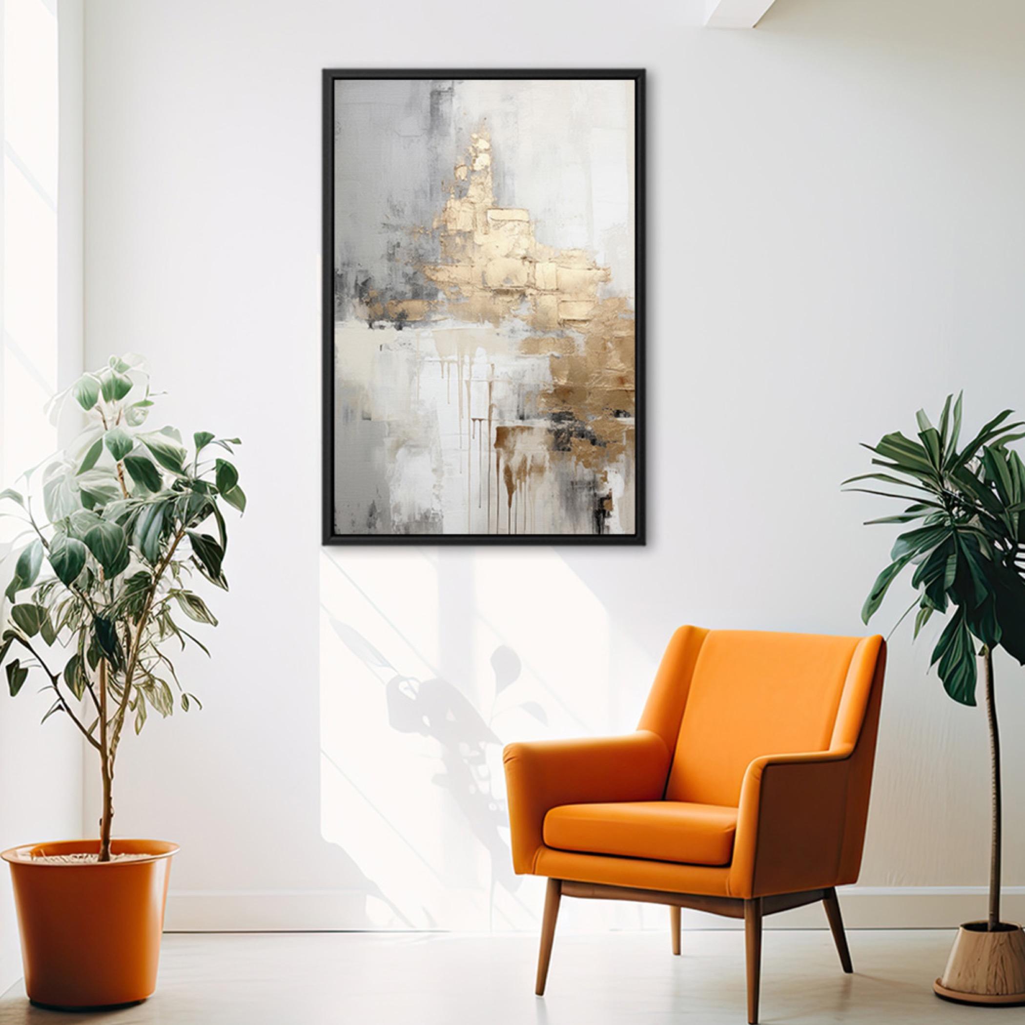 Abstract Gold Canvas Wall Art-household-walldecorandmirrors-wallart-image-6