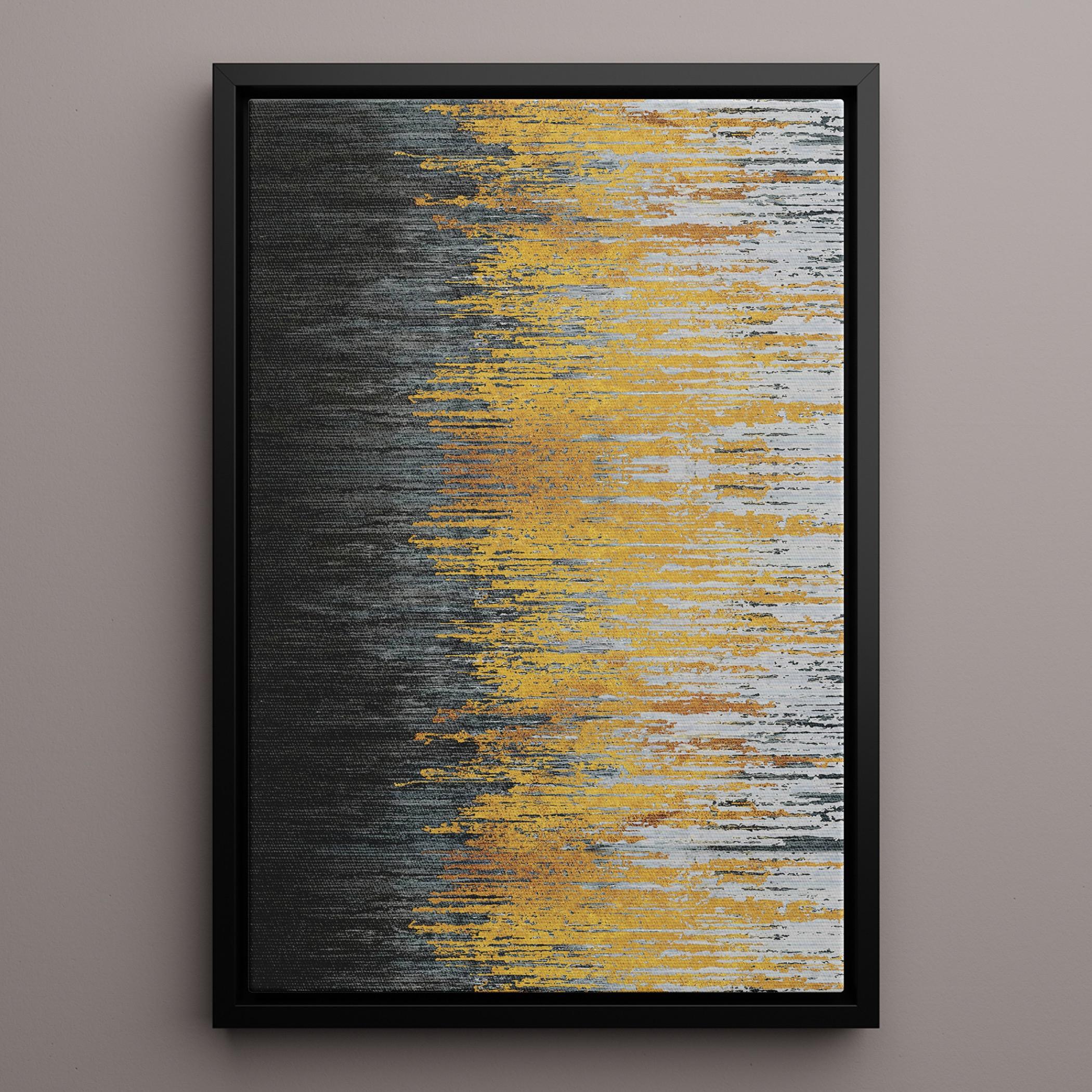 Abstract Canvas Wall Art Black Frame-household-walldecorandmirrors-wallart-image-1