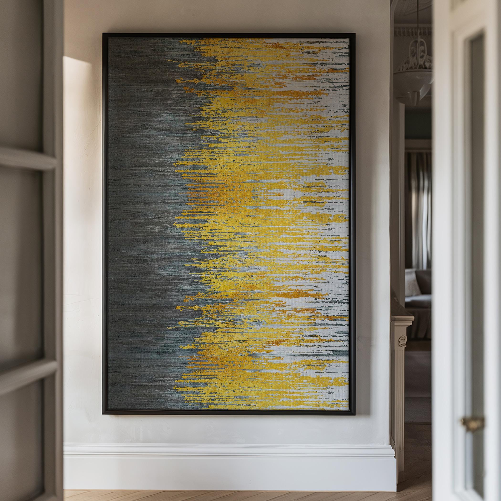 Abstract Canvas Wall Art Black Frame-household-walldecorandmirrors-wallart-image-3