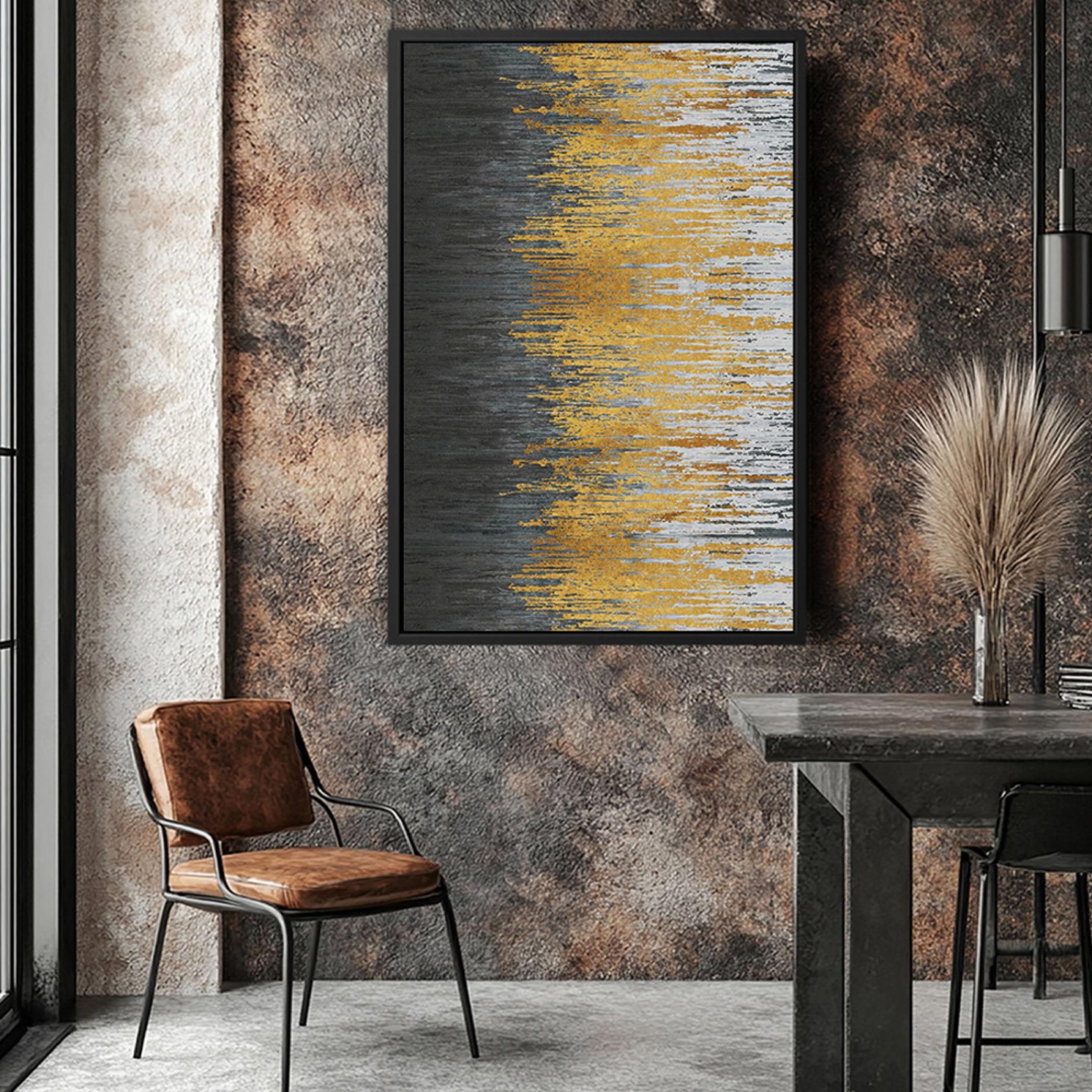 Abstract Canvas Wall Art Black Frame-household-walldecorandmirrors-wallart-image-4