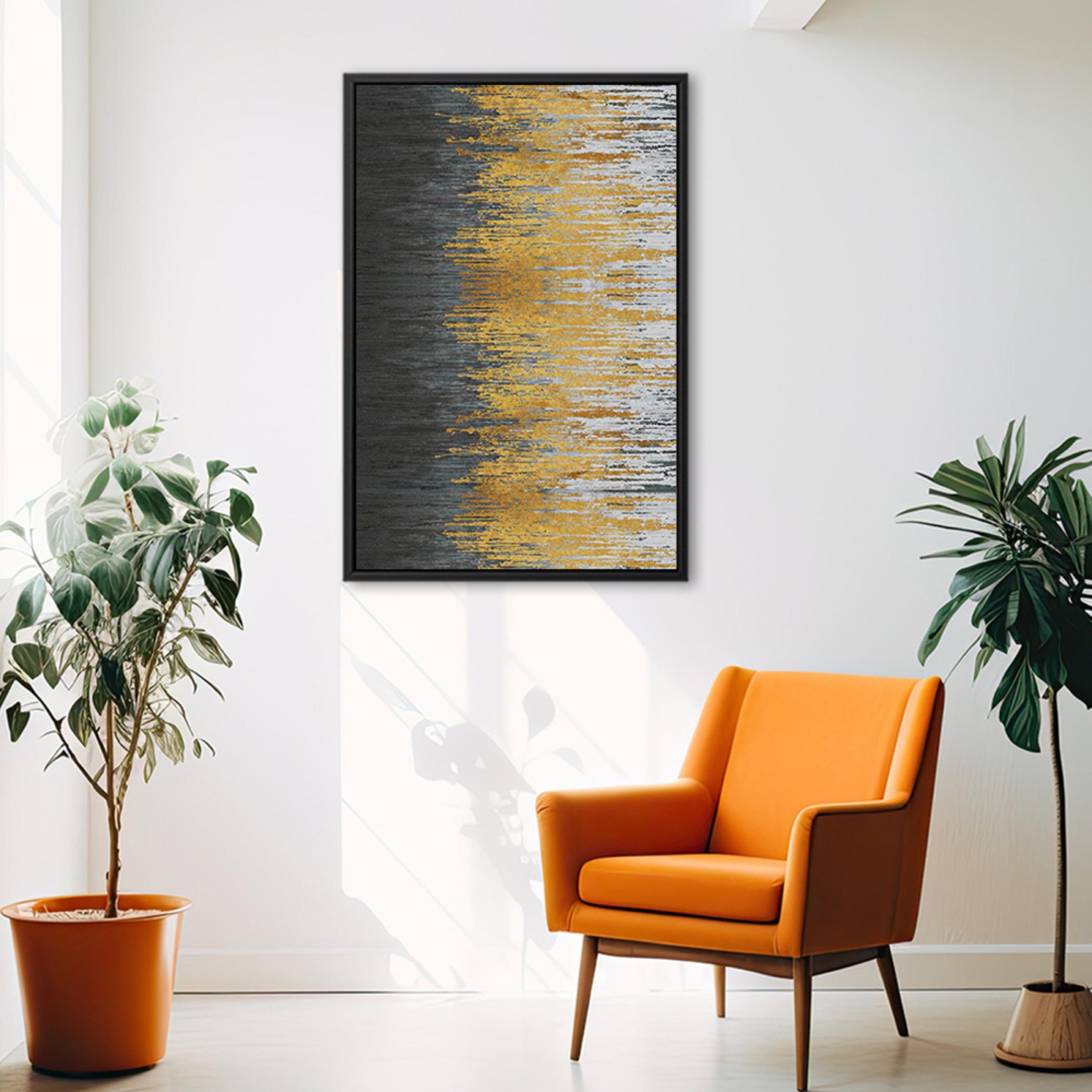 Abstract Canvas Wall Art Black Frame-household-walldecorandmirrors-wallart-image-6