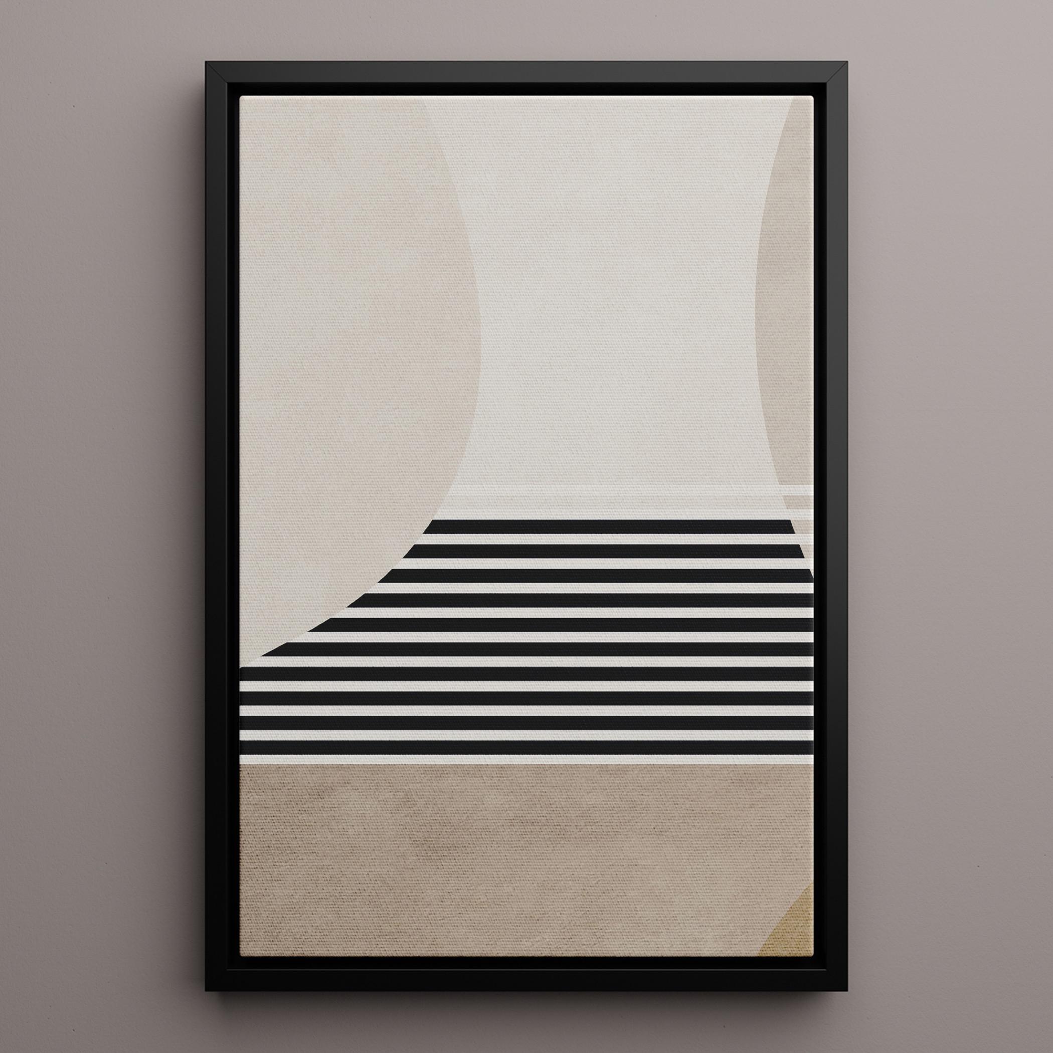 Abstract Canvas Wall Art Black Frame-household-walldecorandmirrors-wallart-image-1