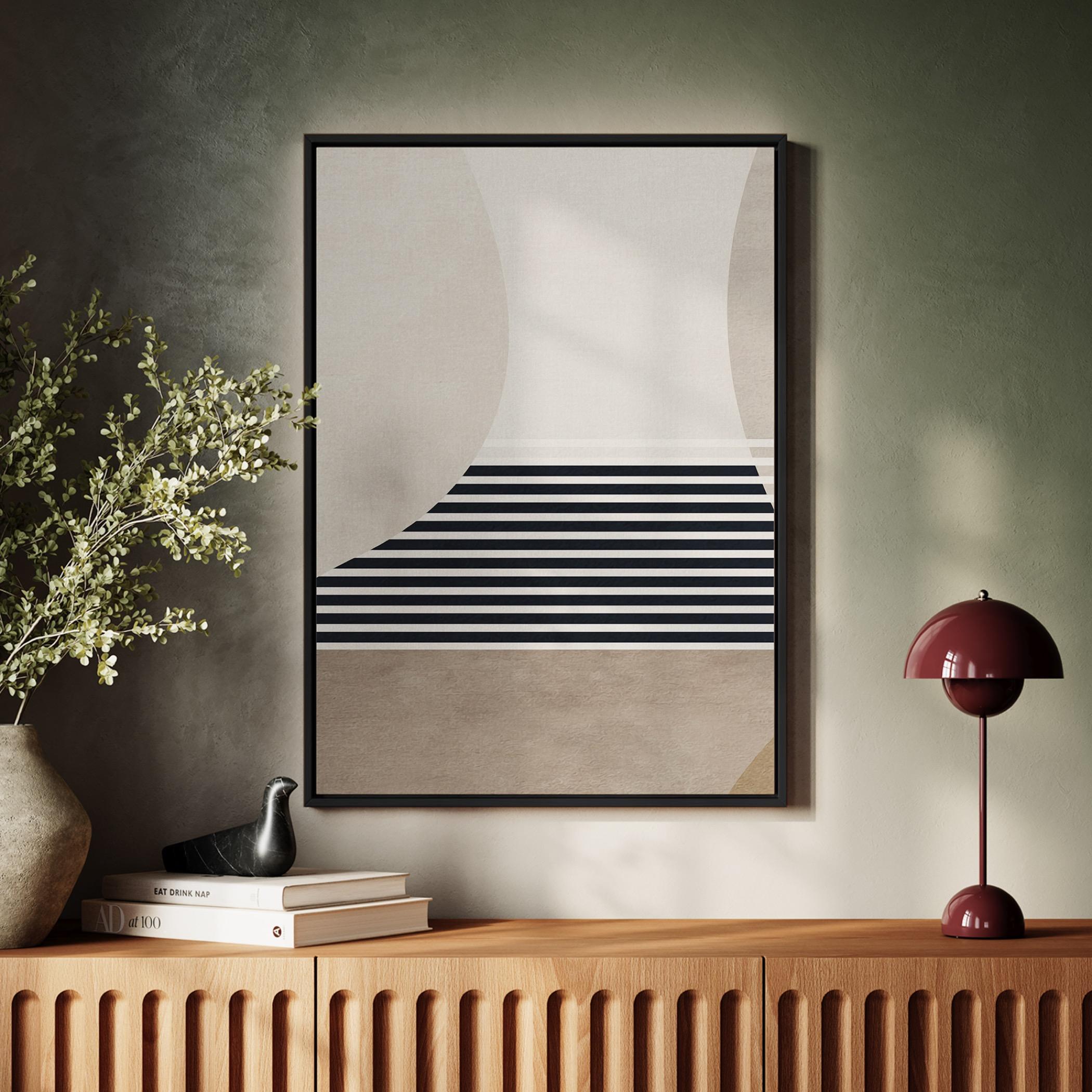 Abstract Canvas Wall Art Black Frame-household-walldecorandmirrors-wallart-image-2