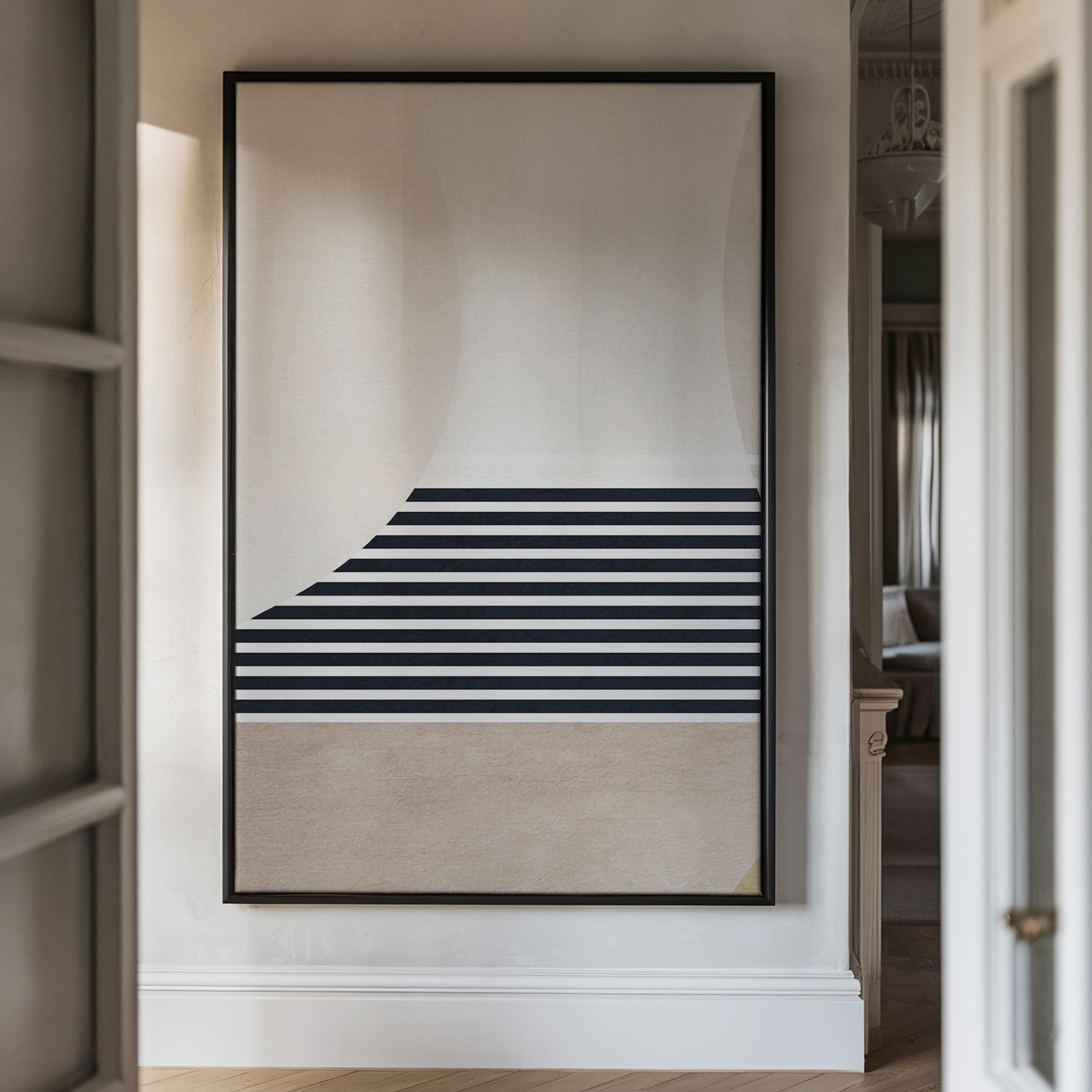 Abstract Canvas Wall Art Black Frame-household-walldecorandmirrors-wallart-image-3