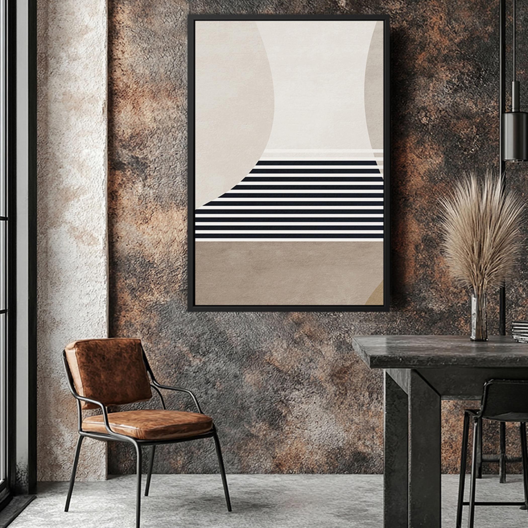 Abstract Canvas Wall Art Black Frame-household-walldecorandmirrors-wallart-image-4