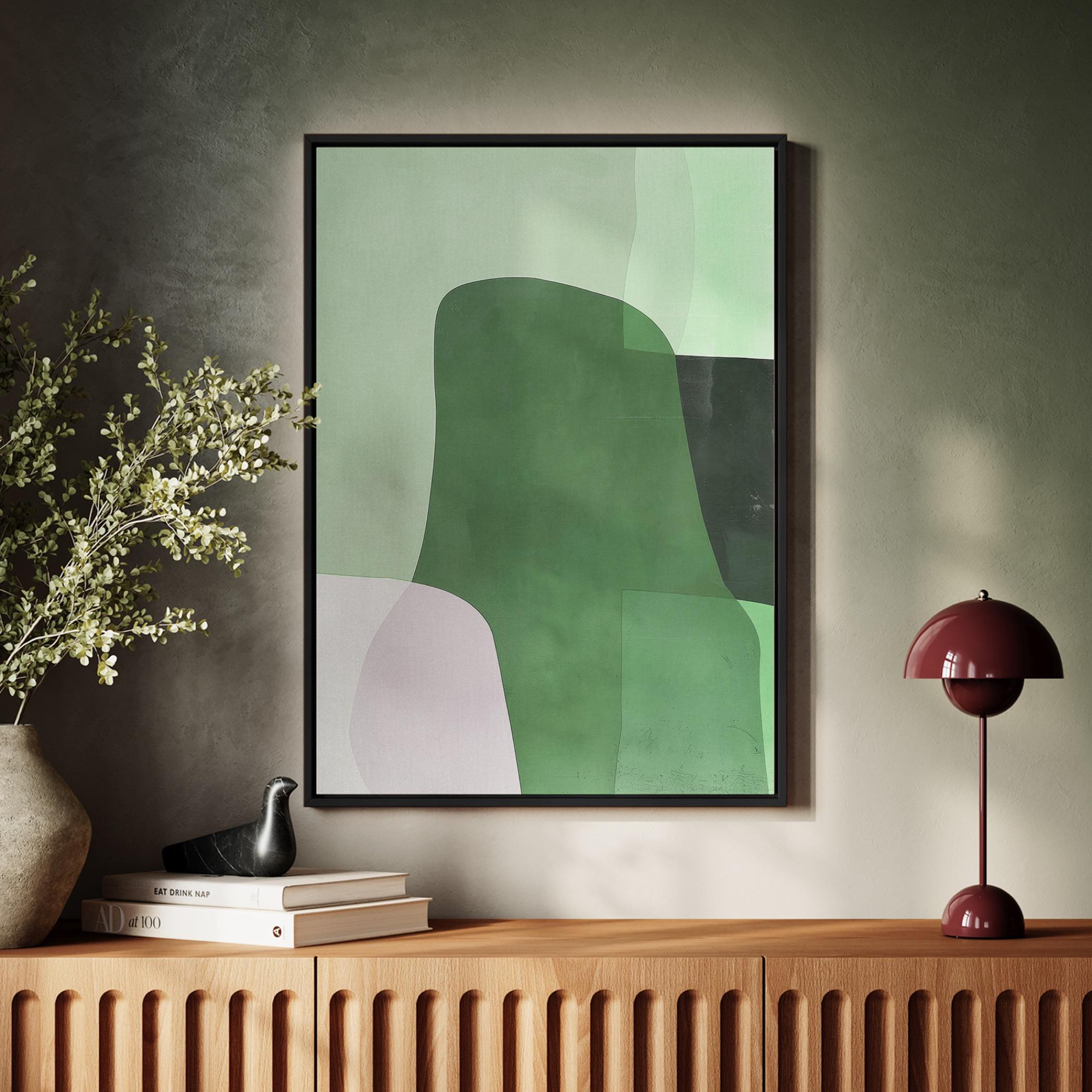 Abstract Green Canvas Wall Art-household-walldecorandmirrors-wallart-image-2