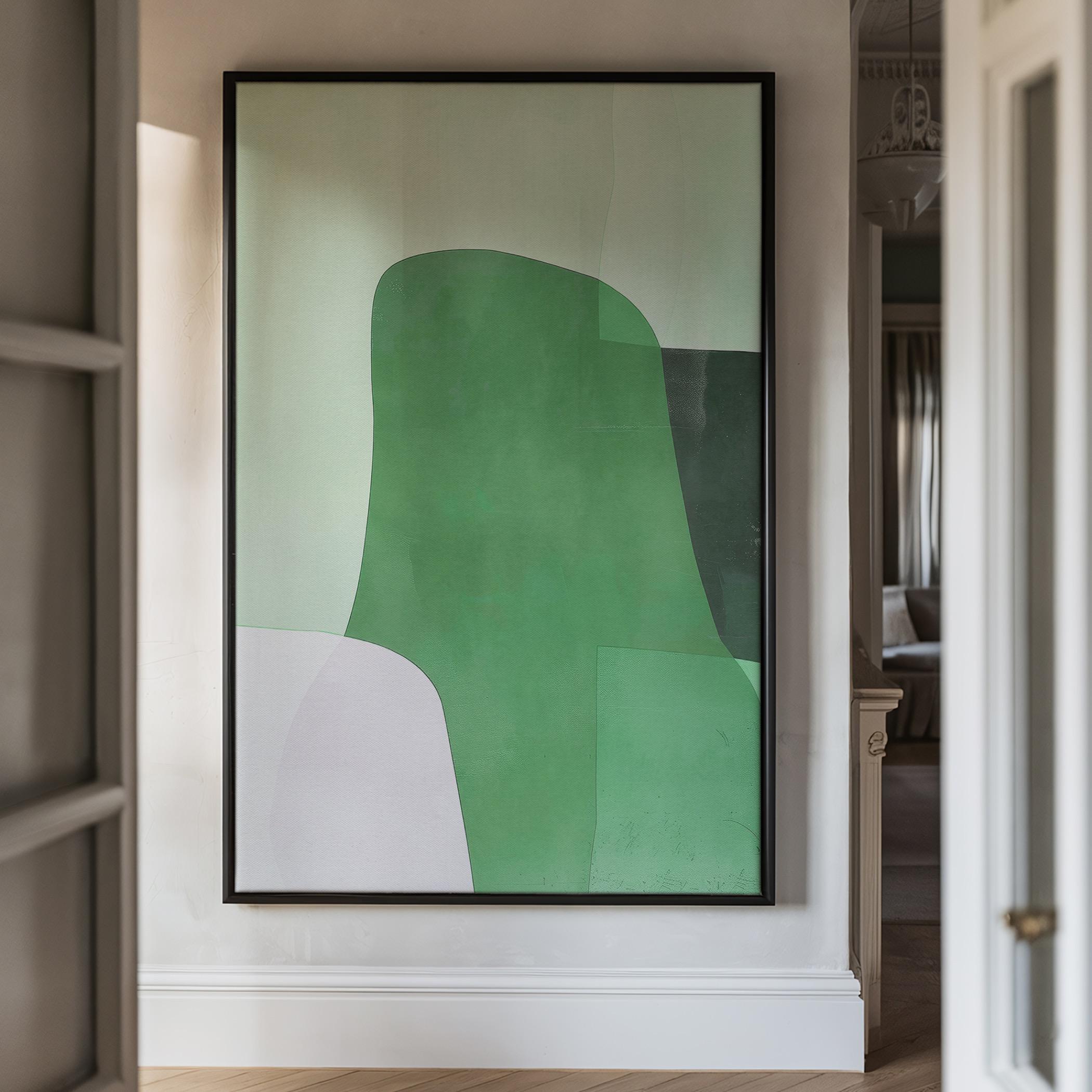 Abstract Green Canvas Wall Art-household-walldecorandmirrors-wallart-image-3