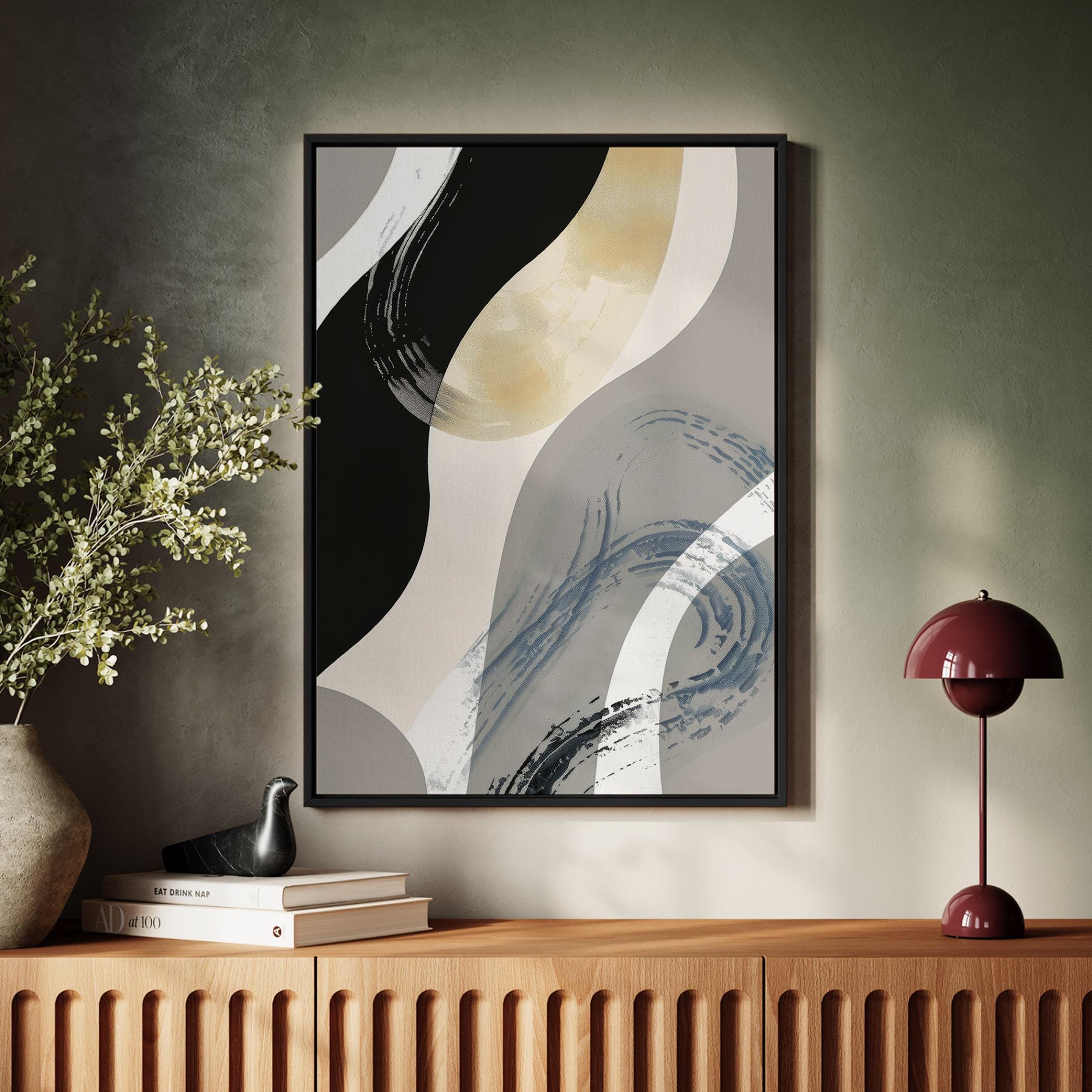 Abstract Canvas Art with Floating Frame-household-walldecorandmirrors-wallart-image-2