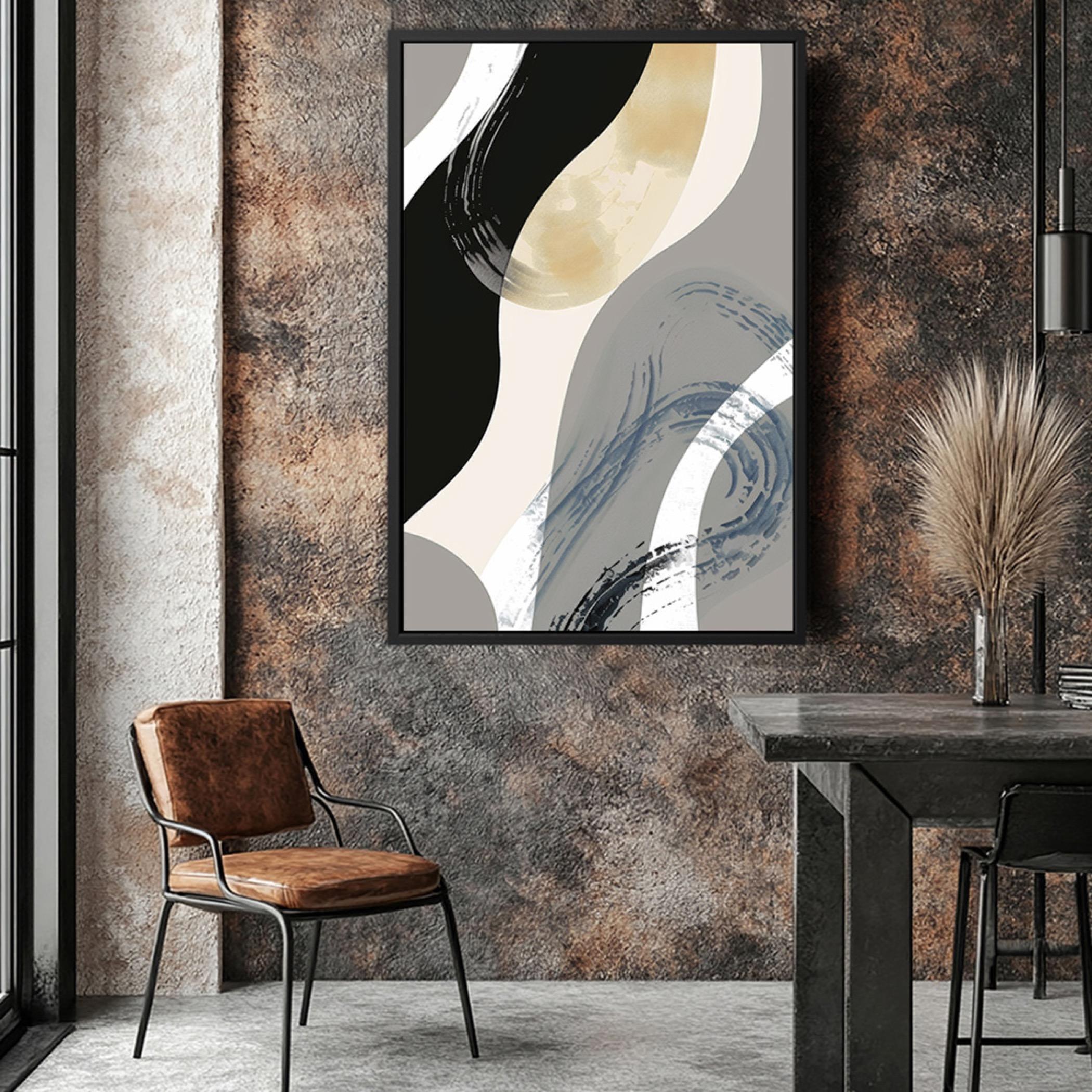 Abstract Canvas Art with Floating Frame-household-walldecorandmirrors-wallart-image-4