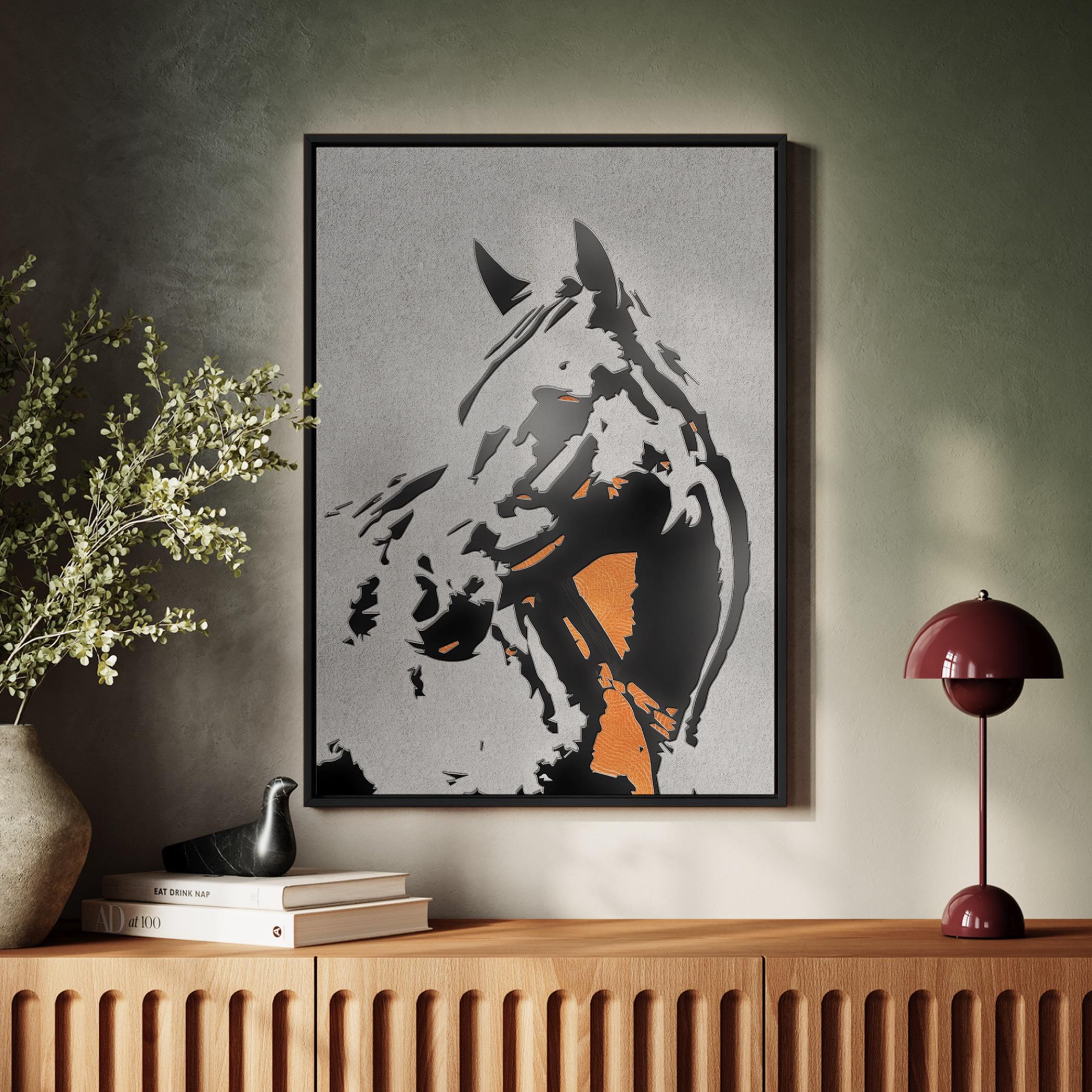 Horse Abstract Canvas Wall Art-household-walldecorandmirrors-wallart-image-2