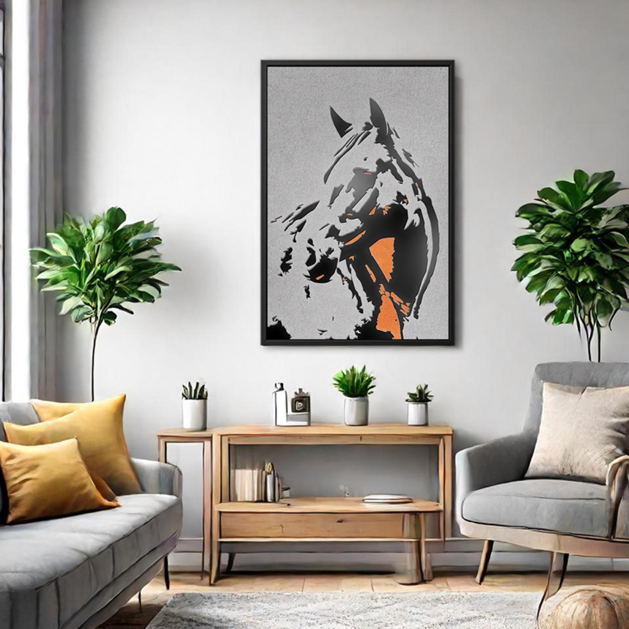 Horse Abstract Canvas Wall Art-household-walldecorandmirrors-wallart-image-5