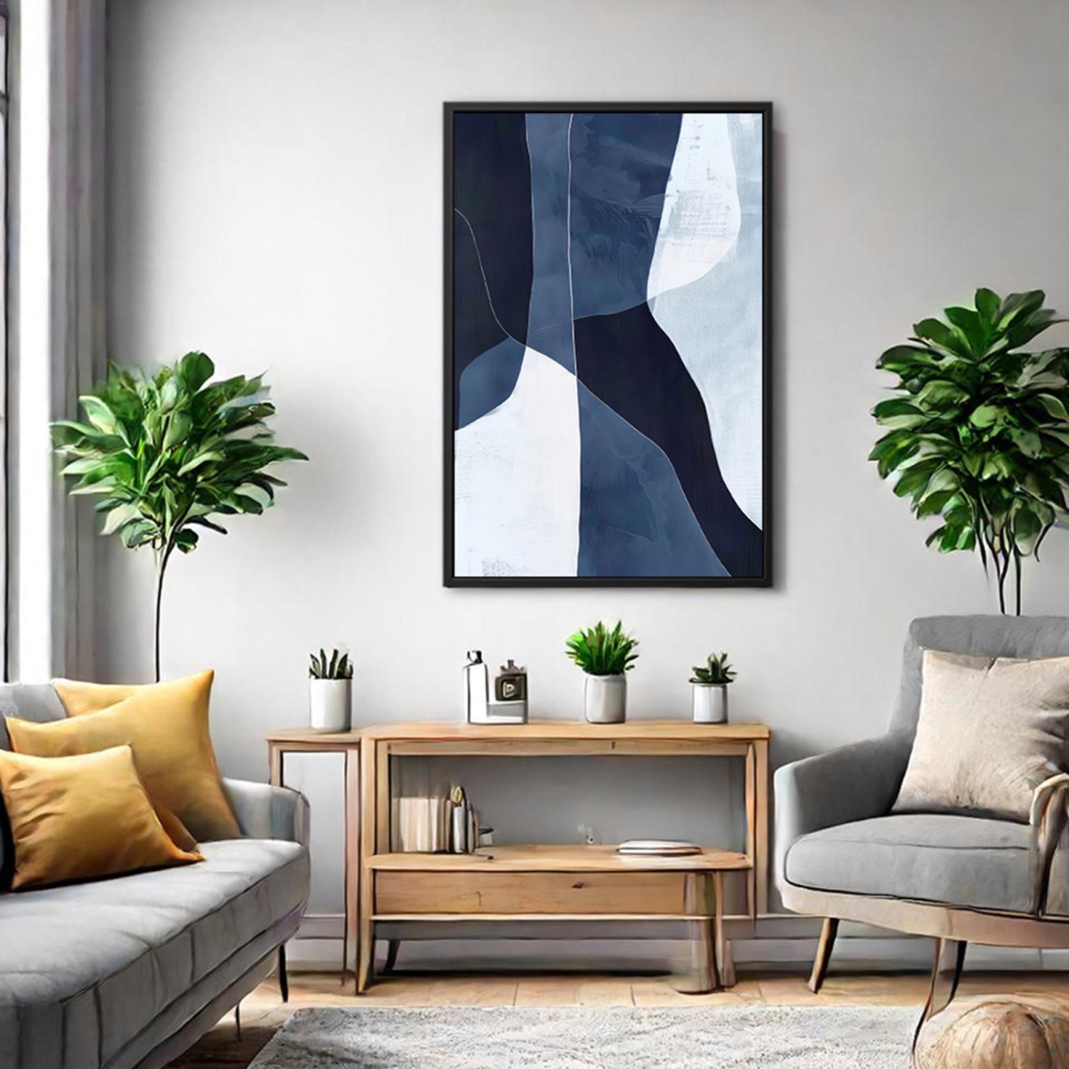 Abstract Canvas Art with Floating Frame-household-walldecorandmirrors-wallart-image-5