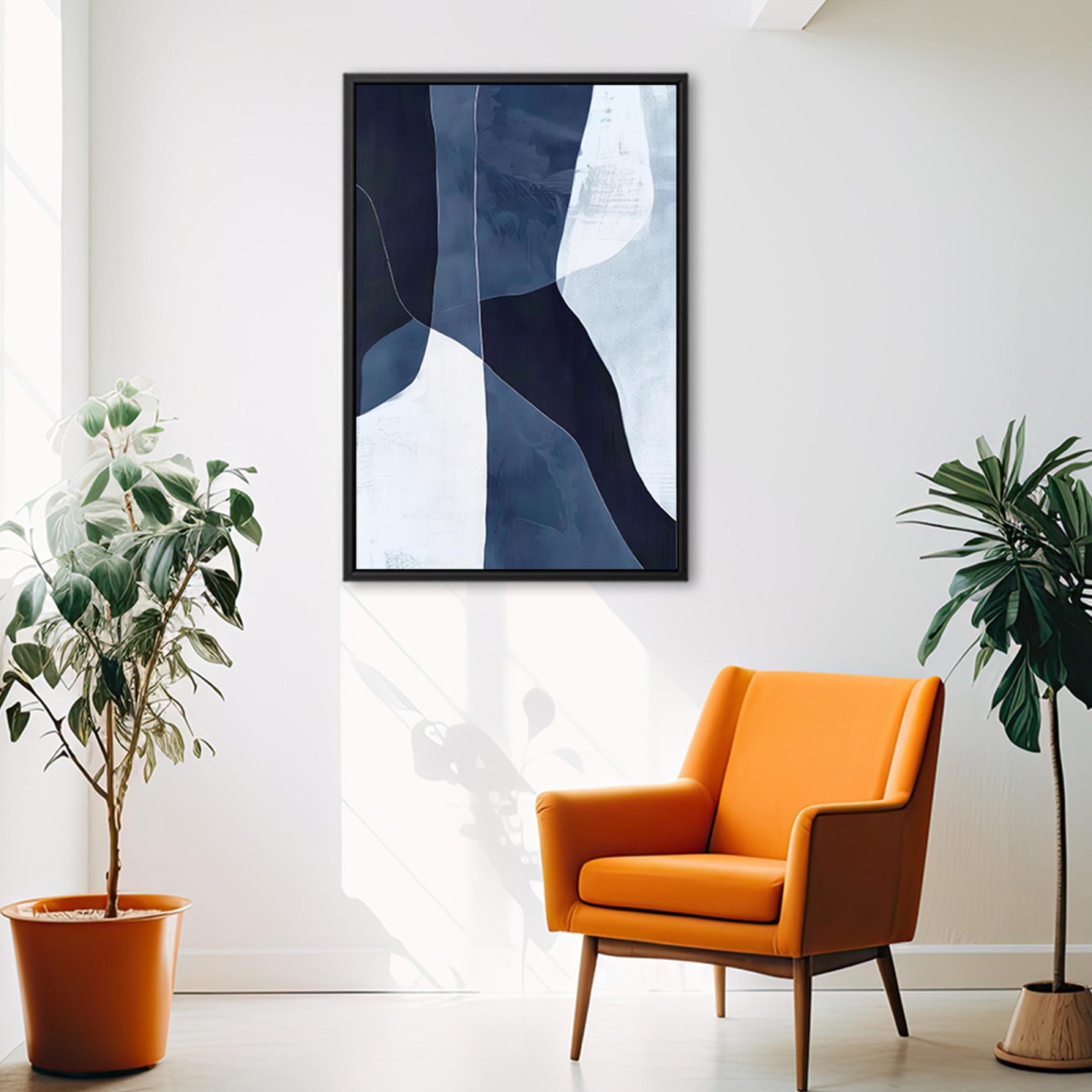 Abstract Canvas Art with Floating Frame-household-walldecorandmirrors-wallart-image-6