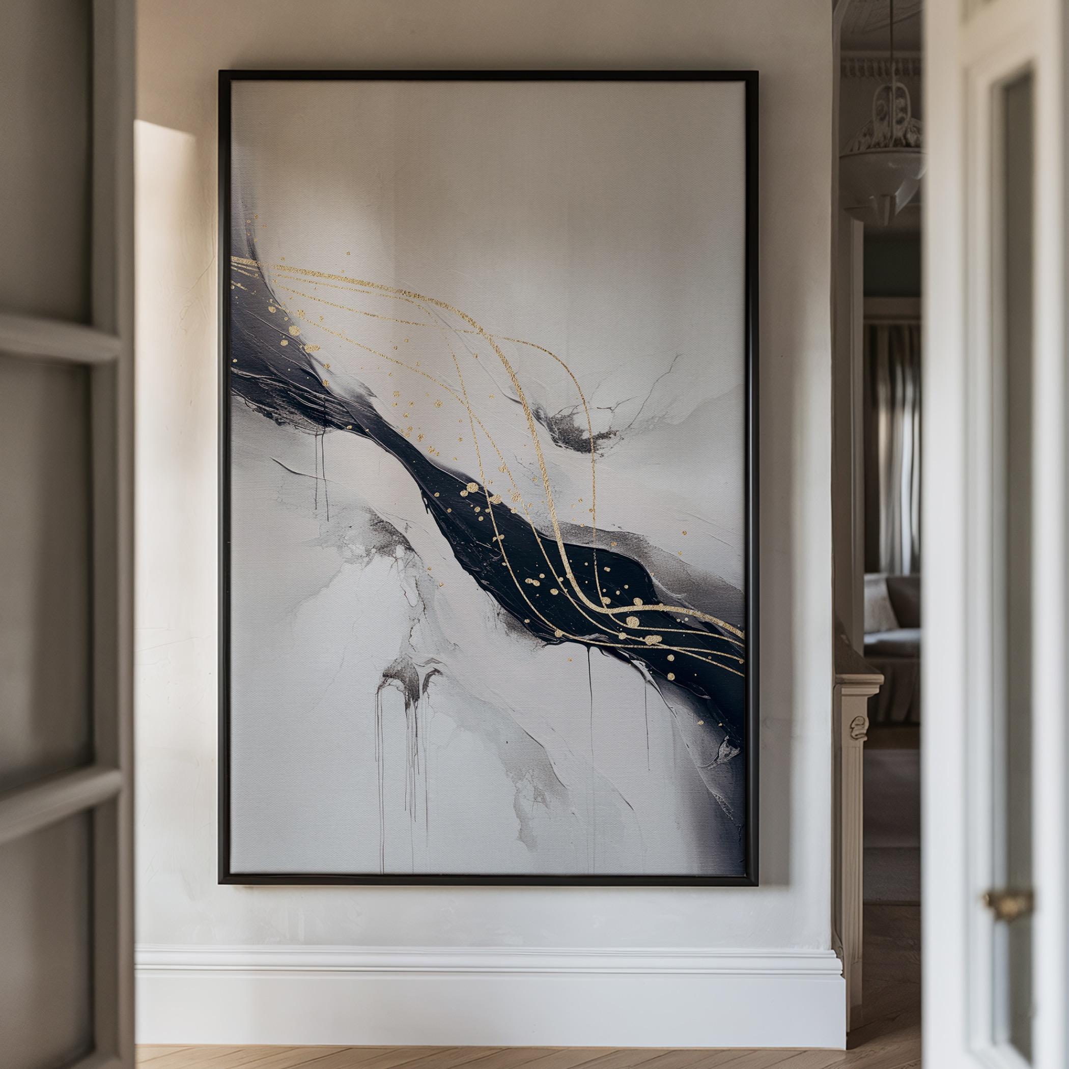 Abstract Canvas Art with Floating Frame-household-walldecorandmirrors-wallart-image-3