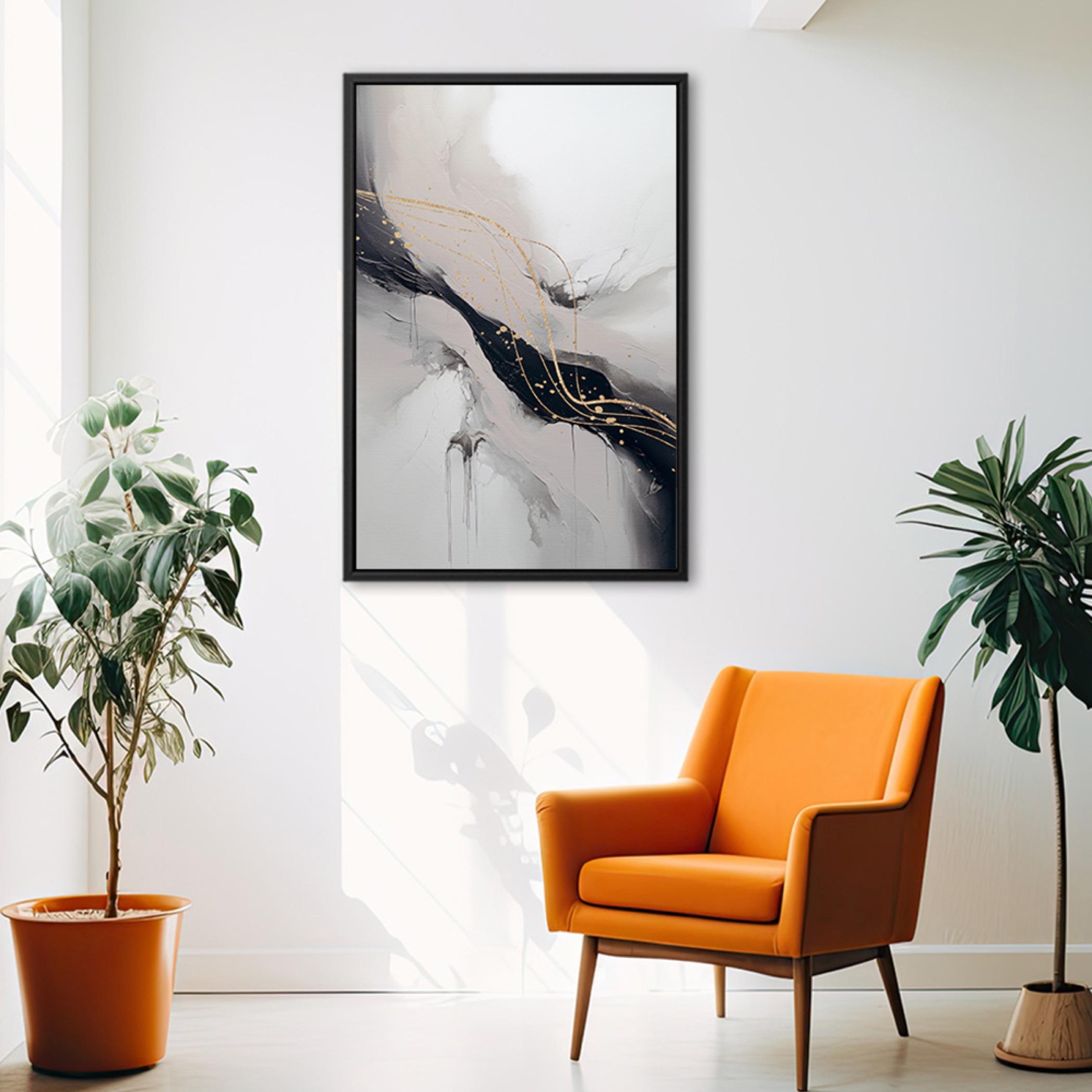 Abstract Canvas Art with Floating Frame-household-walldecorandmirrors-wallart-image-6