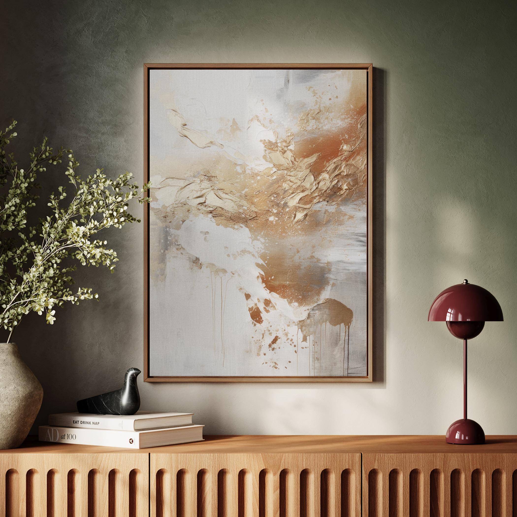 Abstract Canvas Wall Art Wooden Frame-household-walldecorandmirrors-wallart-image-2