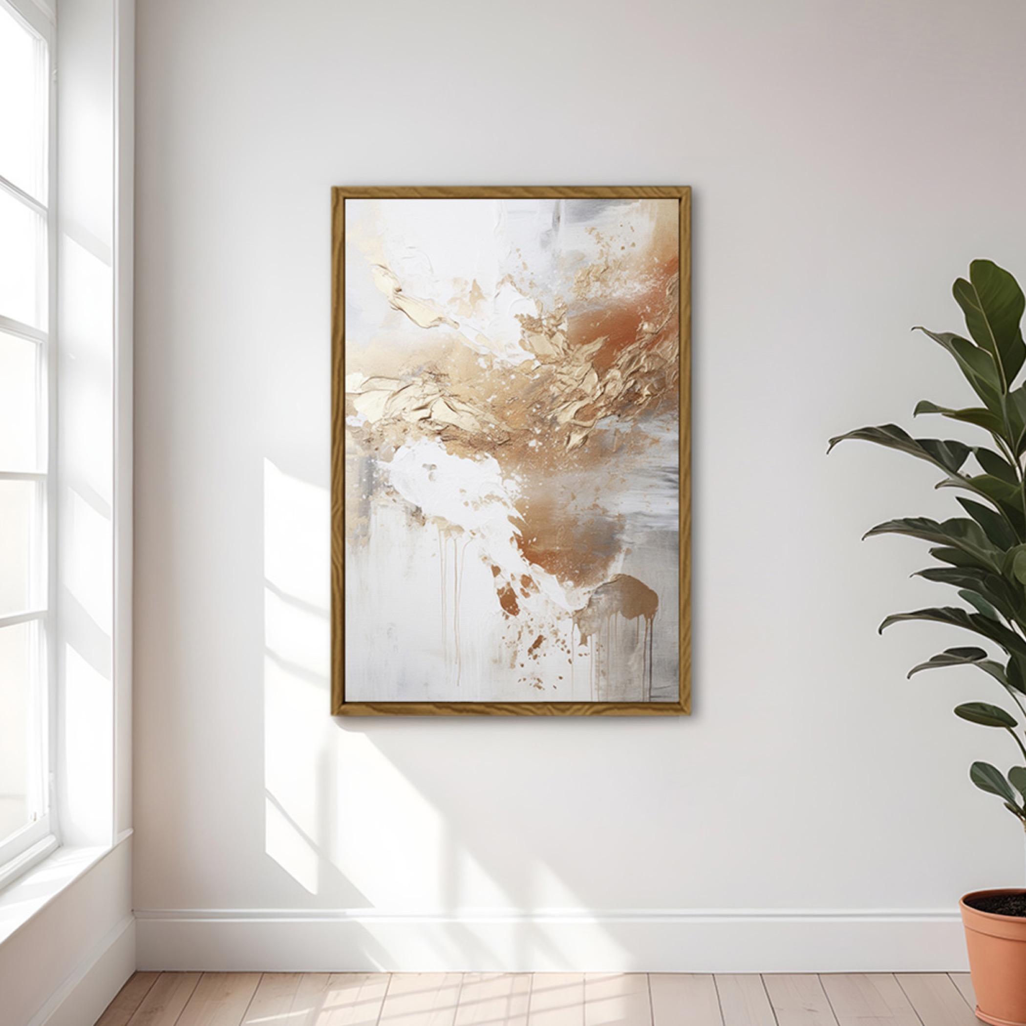 Abstract Canvas Wall Art Wooden Frame-household-walldecorandmirrors-wallart-image-4