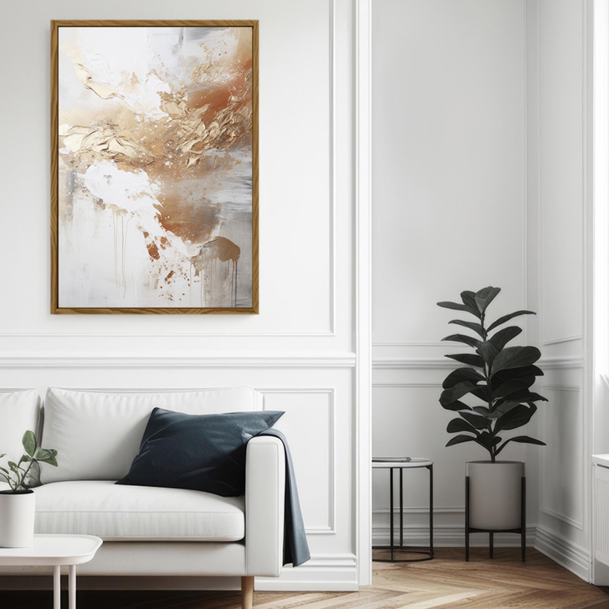 Abstract Canvas Wall Art Wooden Frame-household-walldecorandmirrors-wallart-image-5