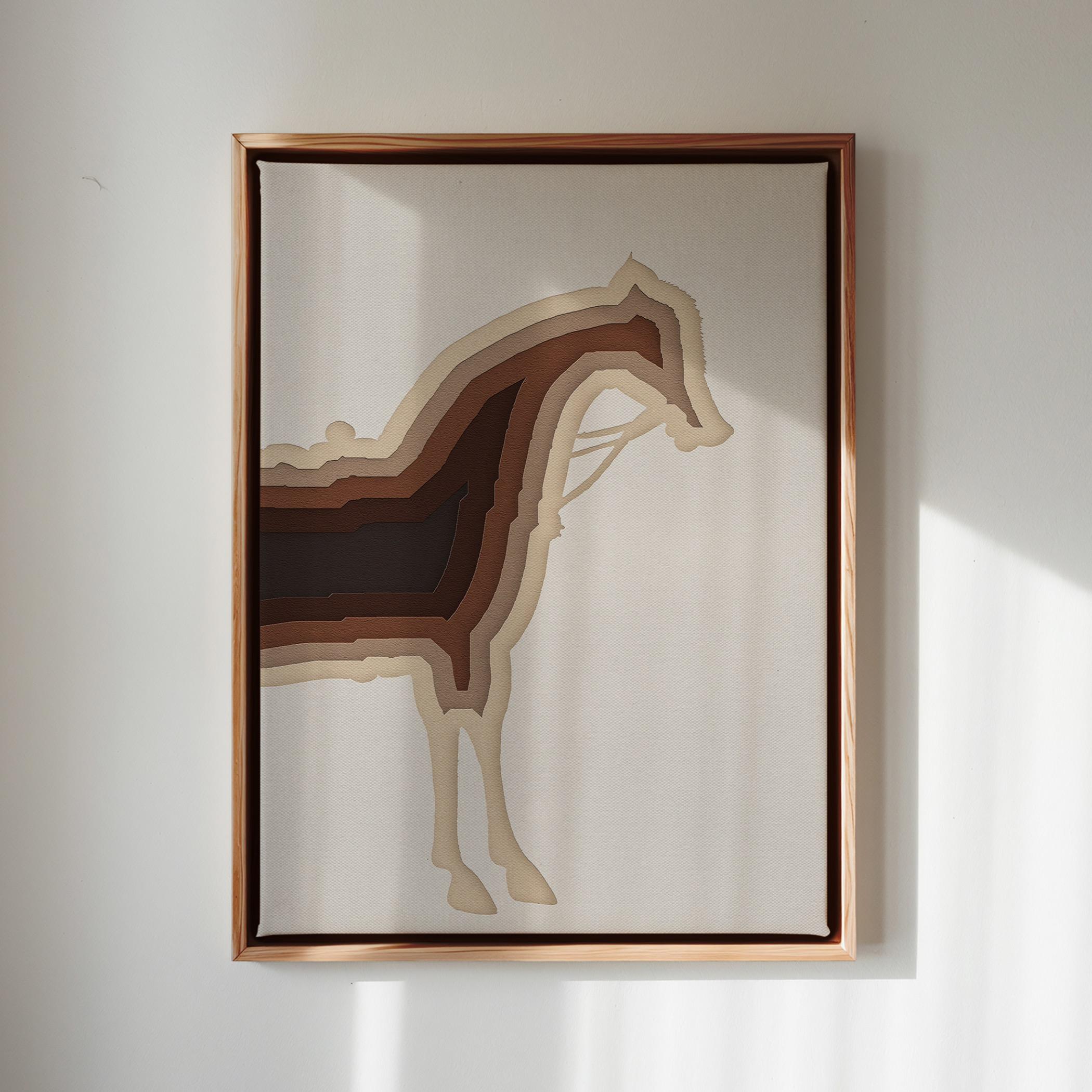 Abstract Horse Canvas Wall Art-household-walldecorandmirrors-wallart-image-1
