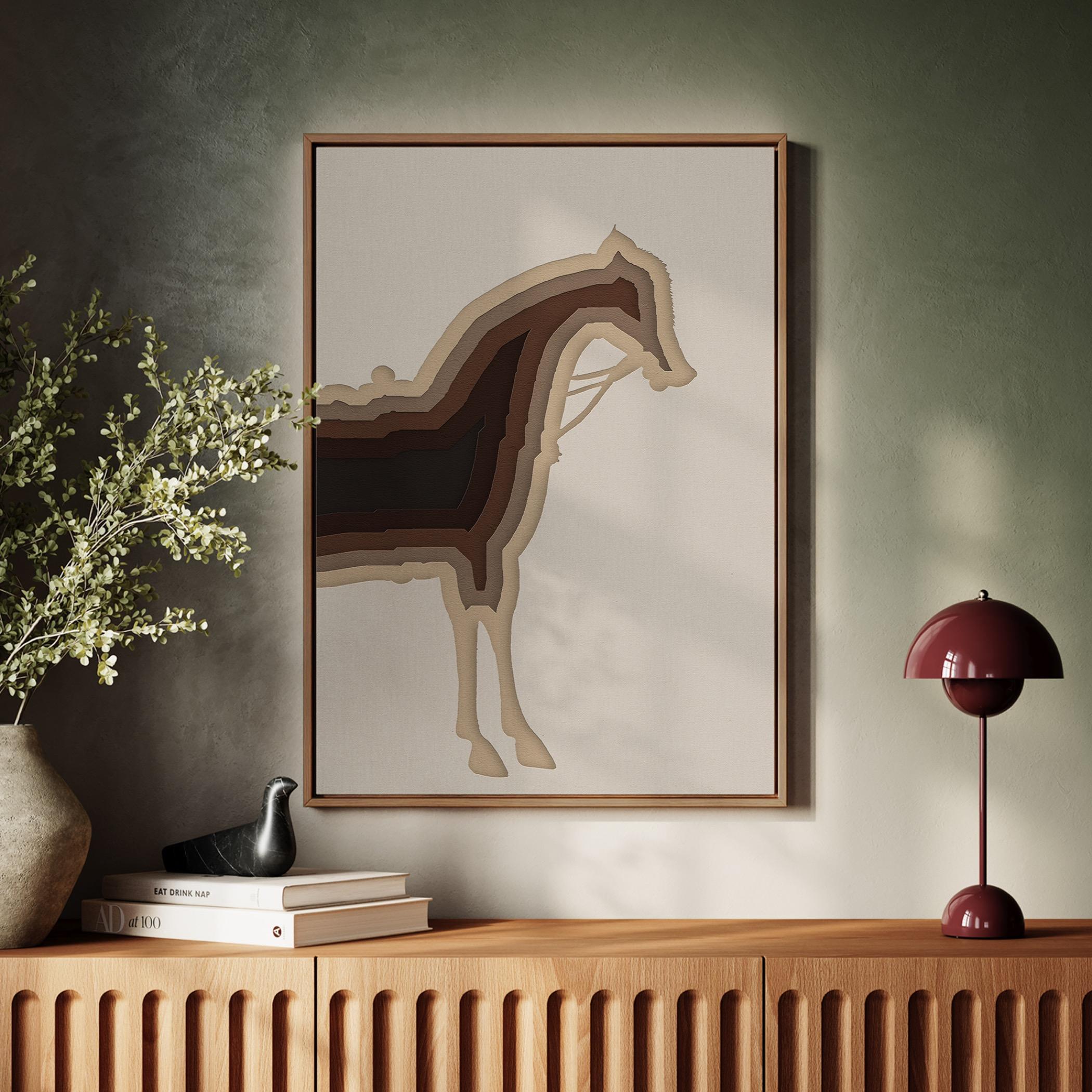 Abstract Horse Canvas Wall Art-household-walldecorandmirrors-wallart-image-2