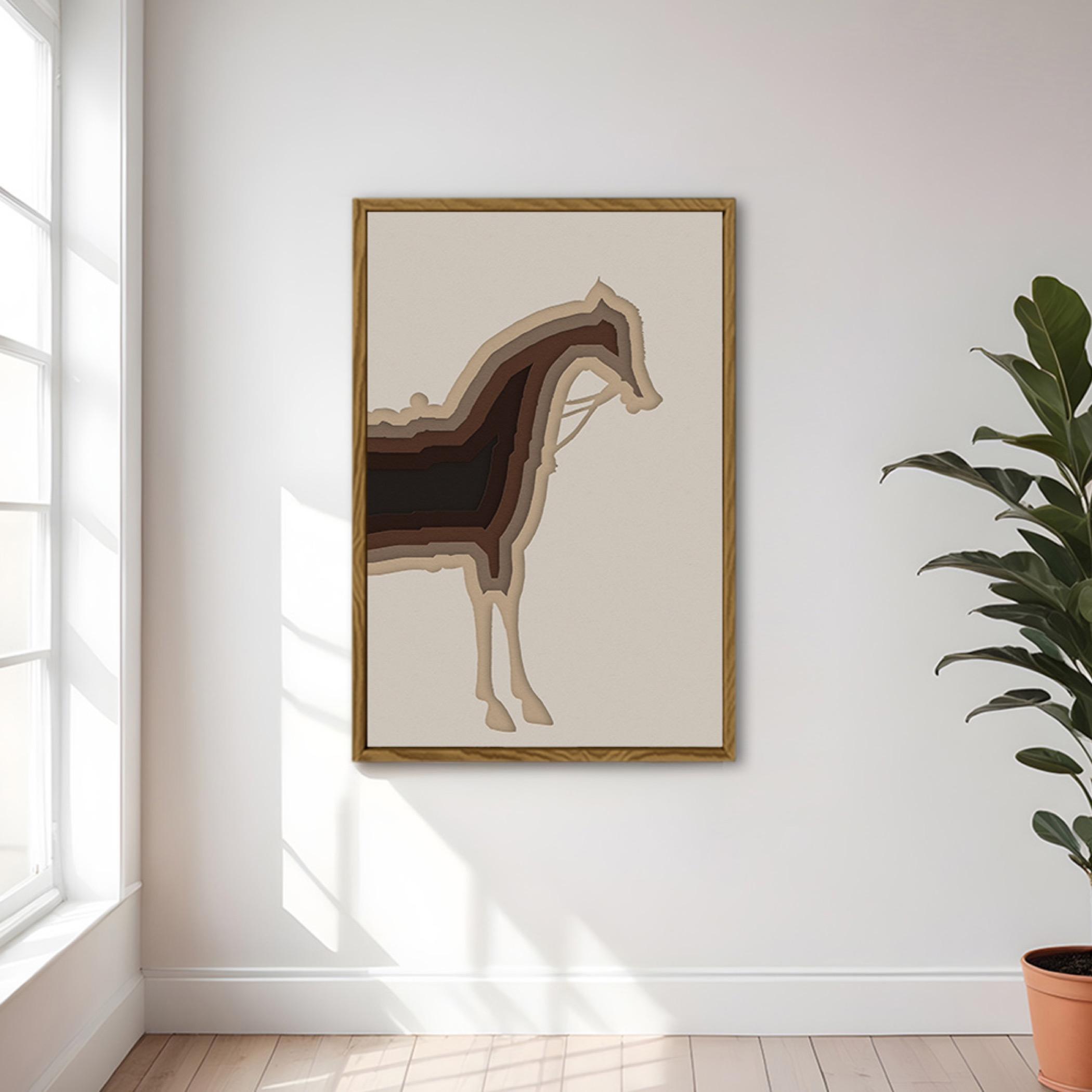 Abstract Horse Canvas Wall Art-household-walldecorandmirrors-wallart-image-4
