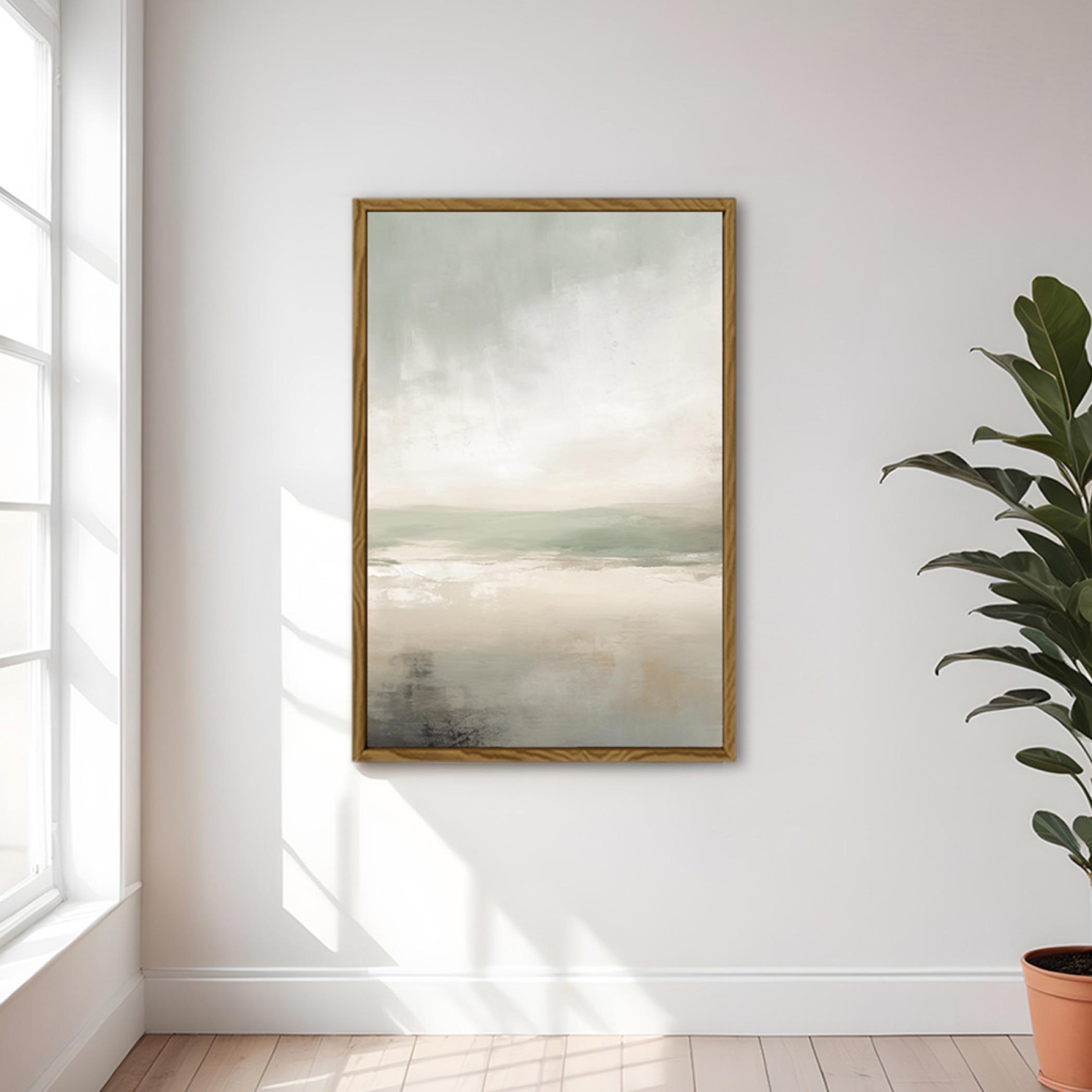 Abstract Landscape Canvas Floating Frame-household-walldecorandmirrors-wallart-image-4
