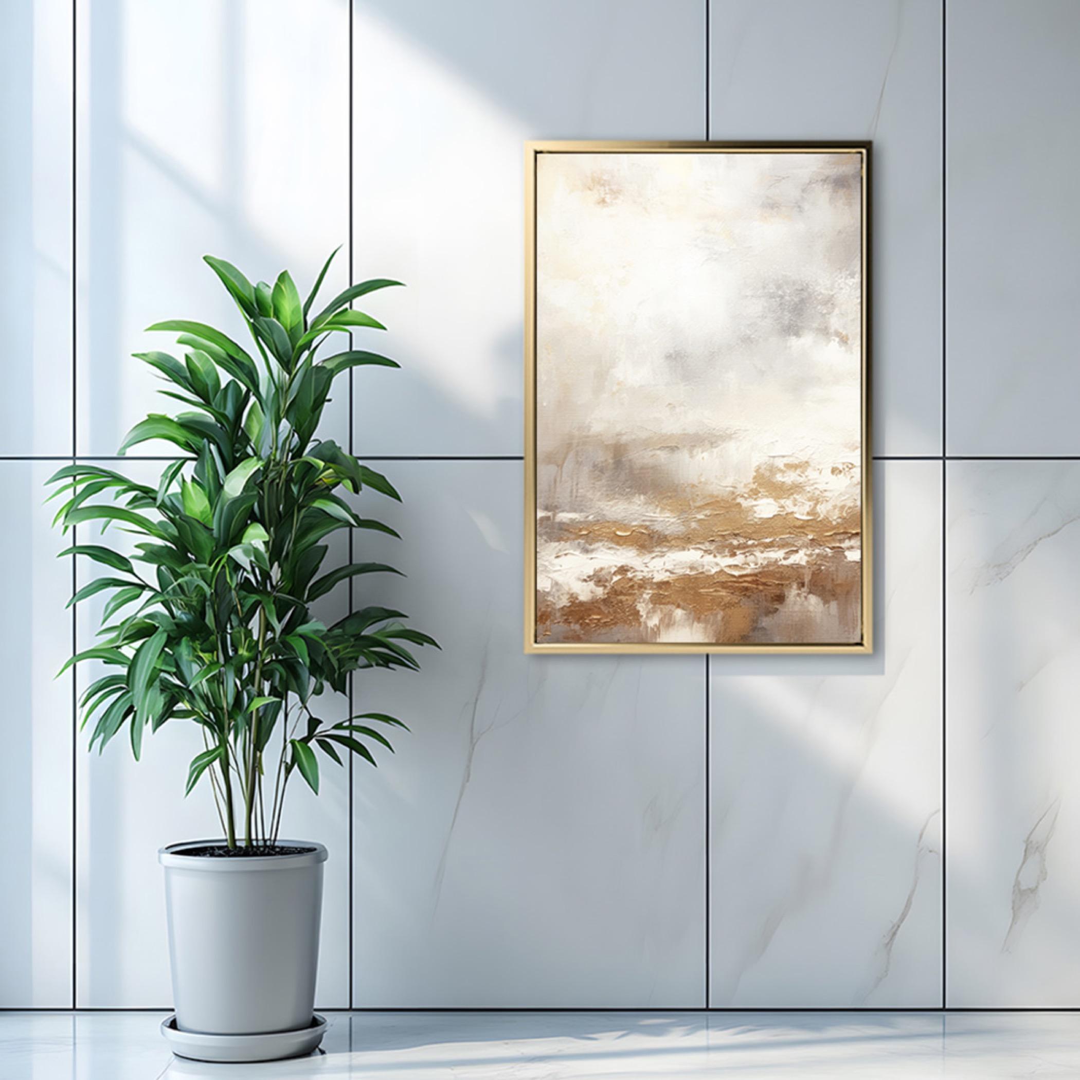 Abstract Canvas Art Gold Floating Frame-household-walldecorandmirrors-wallart-image-4