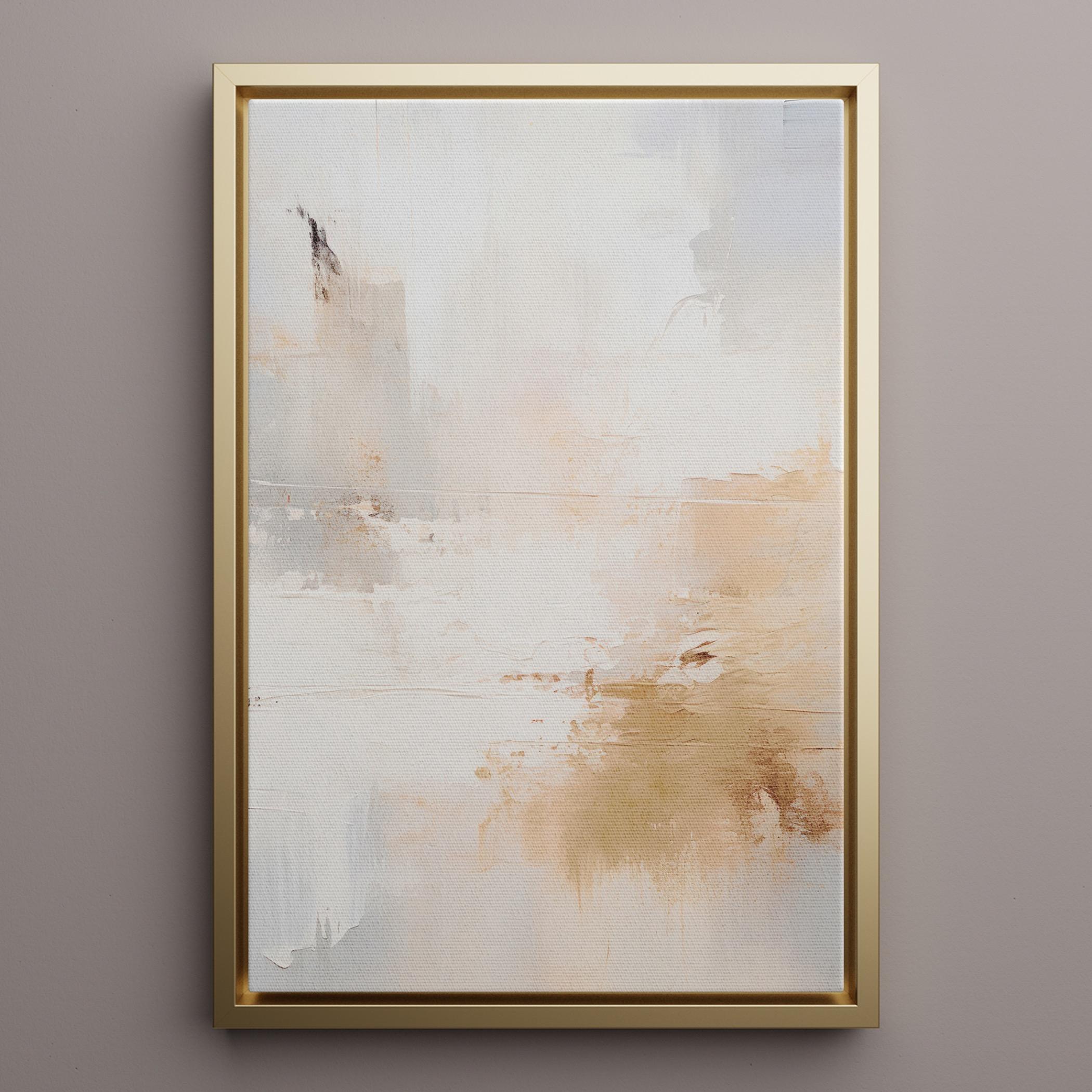 Abstract Canvas Wall Art with Gold Frame-household-walldecorandmirrors-wallart-image-1