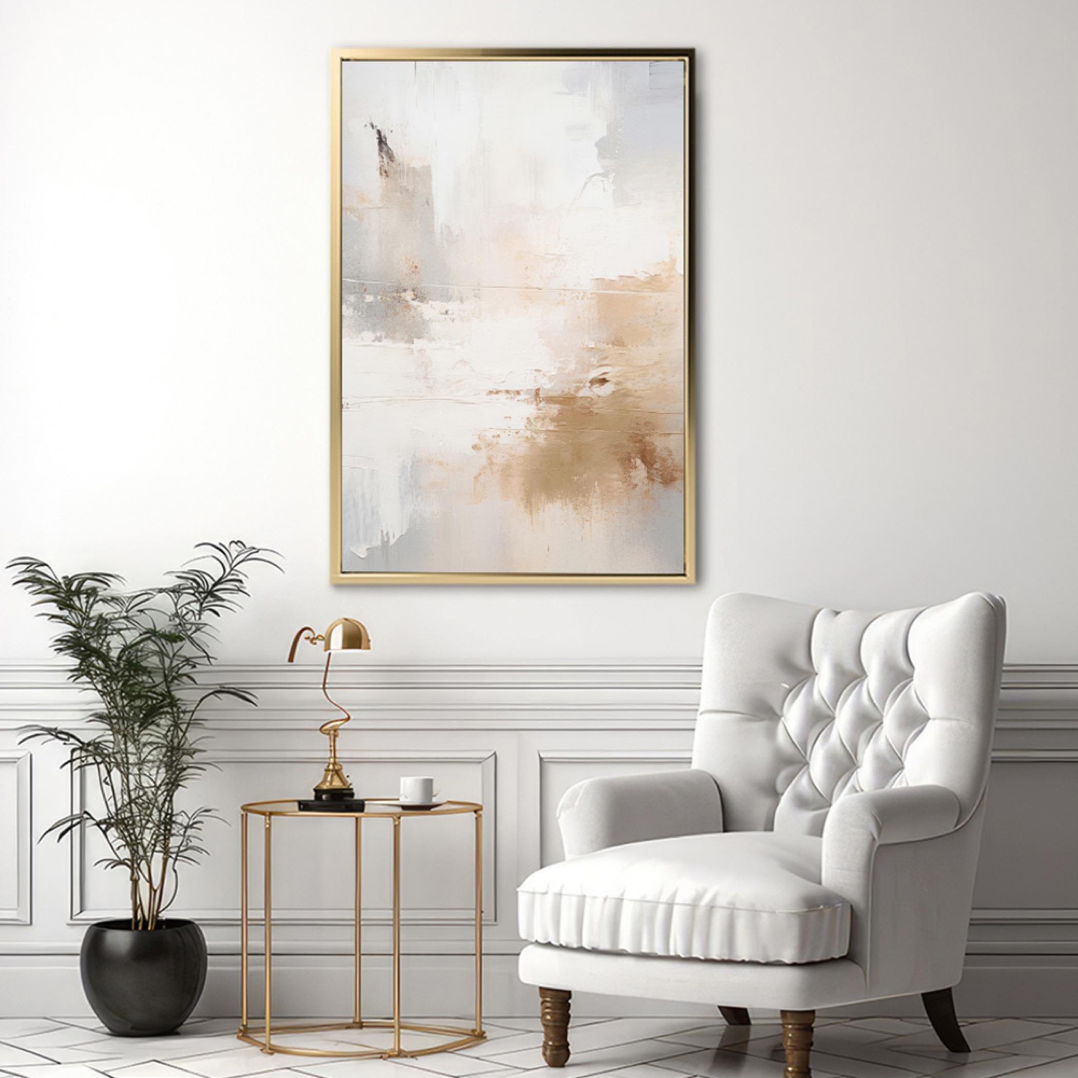 Abstract Canvas Wall Art with Gold Frame-household-walldecorandmirrors-wallart-image-2