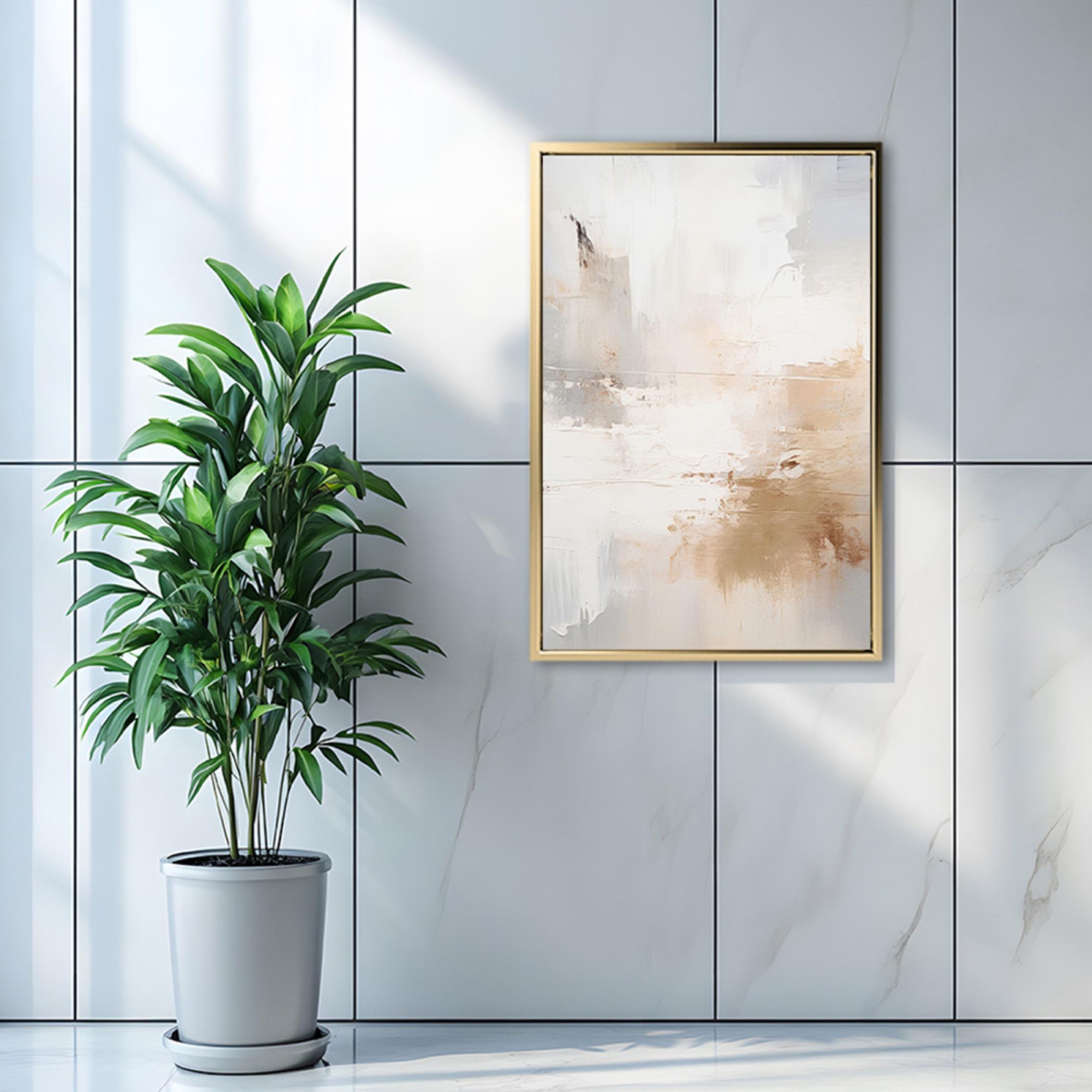 Abstract Canvas Wall Art with Gold Frame-household-walldecorandmirrors-wallart-image-4