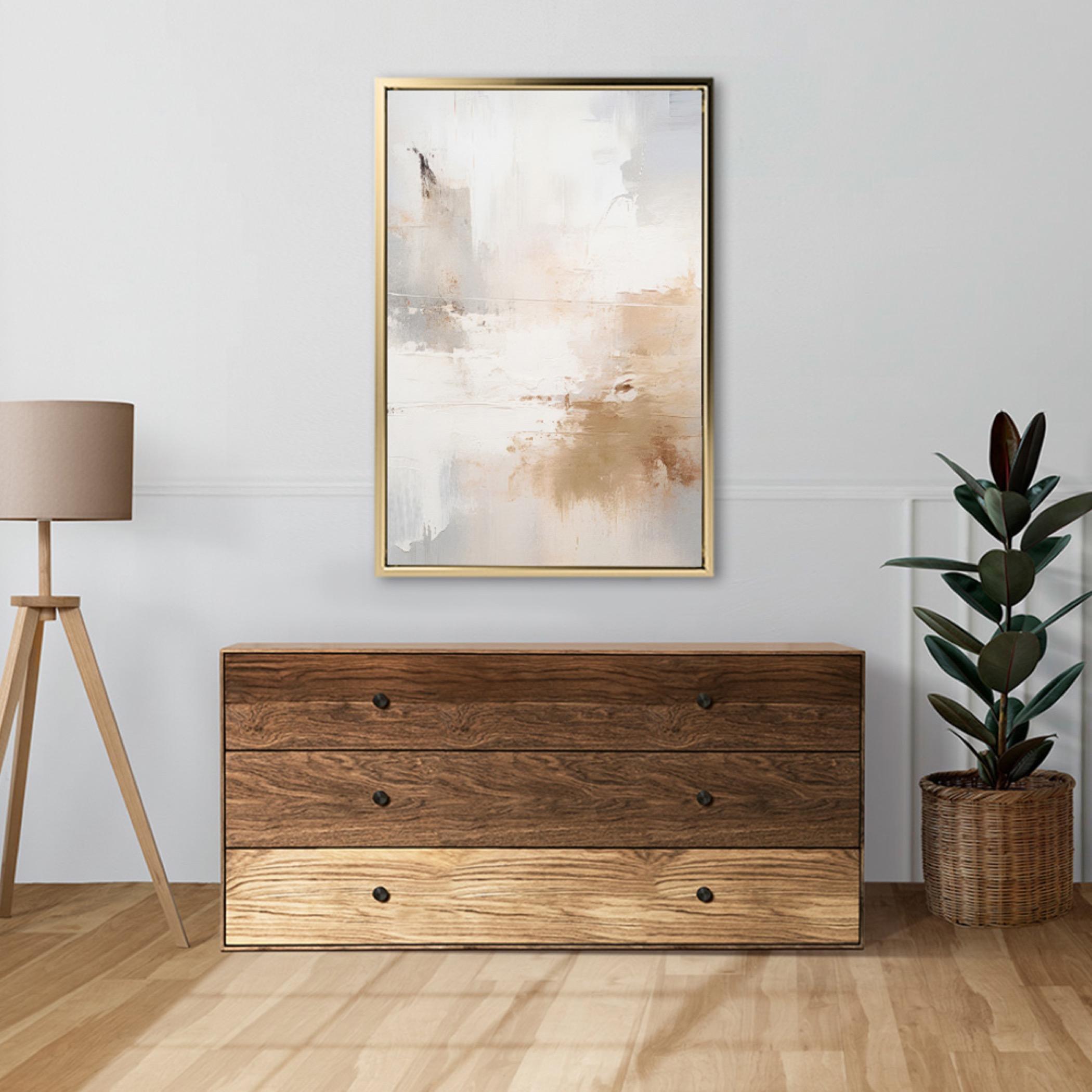 Abstract Canvas Wall Art with Gold Frame-household-walldecorandmirrors-wallart-image-5