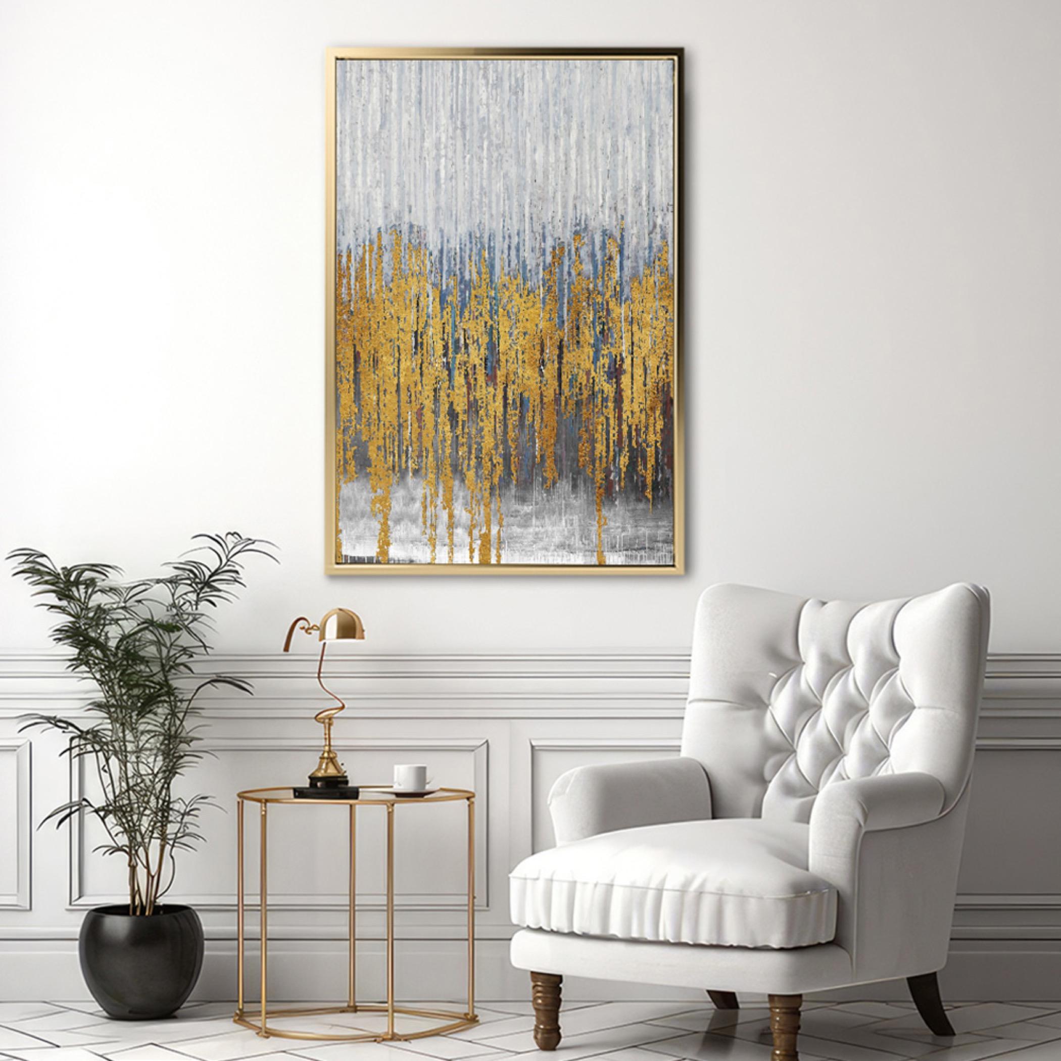 Abstract Gold Canvas Wall Art-household-walldecorandmirrors-wallart-image-2