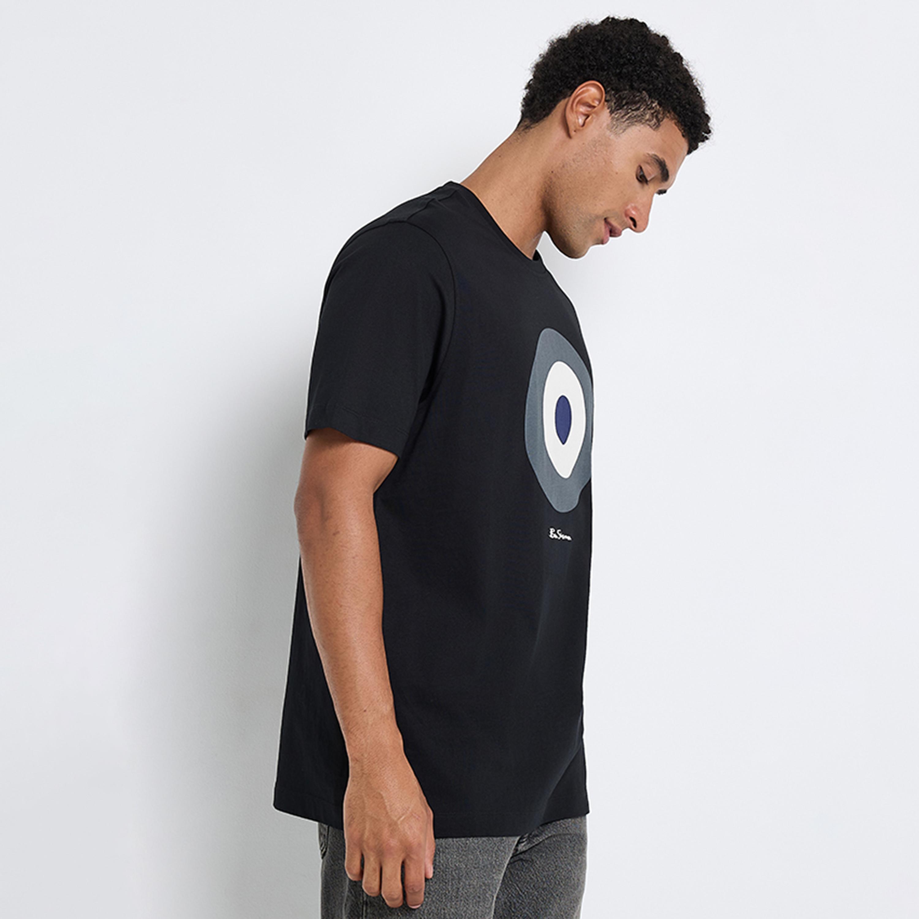 تيشيرت رجالي بياقة دائرية وأكمام قصيرة مطبوع برسومات جرافيكية من بن شيرمان-men-clothing-tshirtsandpolos-tshirts-image-21