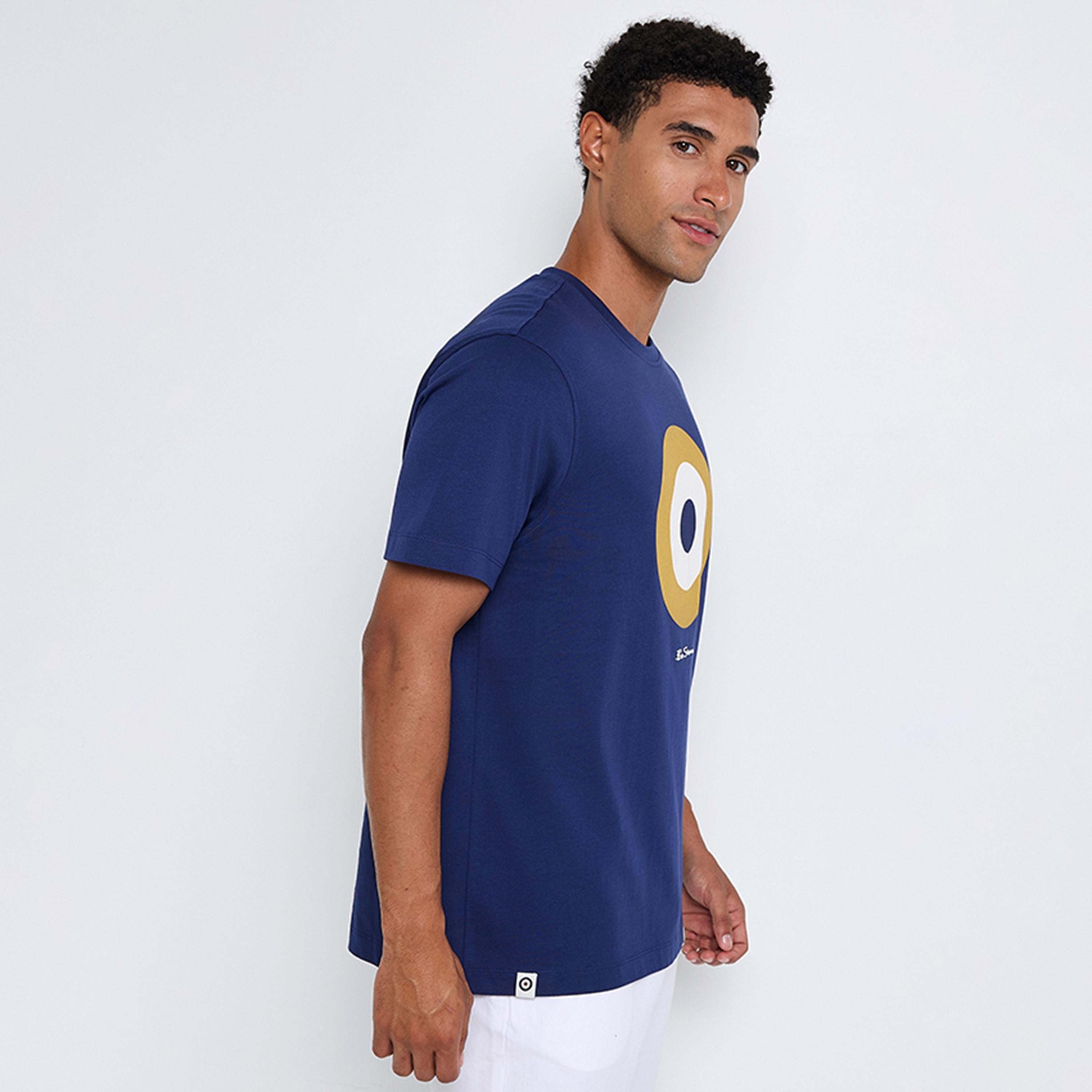 تيشيرت رجالي بياقة دائرية وأكمام قصيرة مطبوع برسومات جرافيكية من بن شيرمان-men-clothing-tshirtsandpolos-tshirts-image-14
