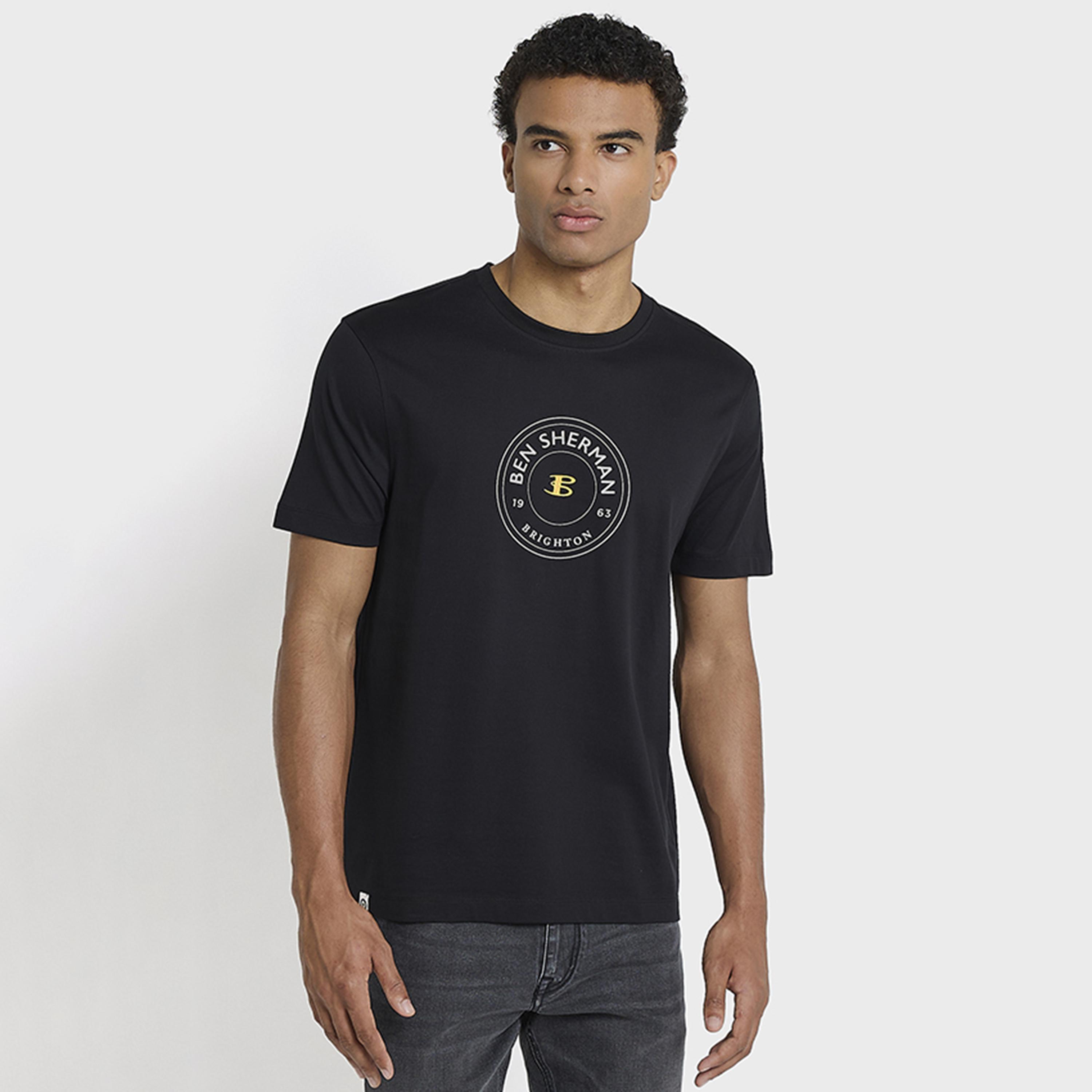 BEN SHERMAN Printed Crew Neck Short Sleeves Men's T-Shirt-men-clothing-tshirtsandpolos-tshirts-image-1
