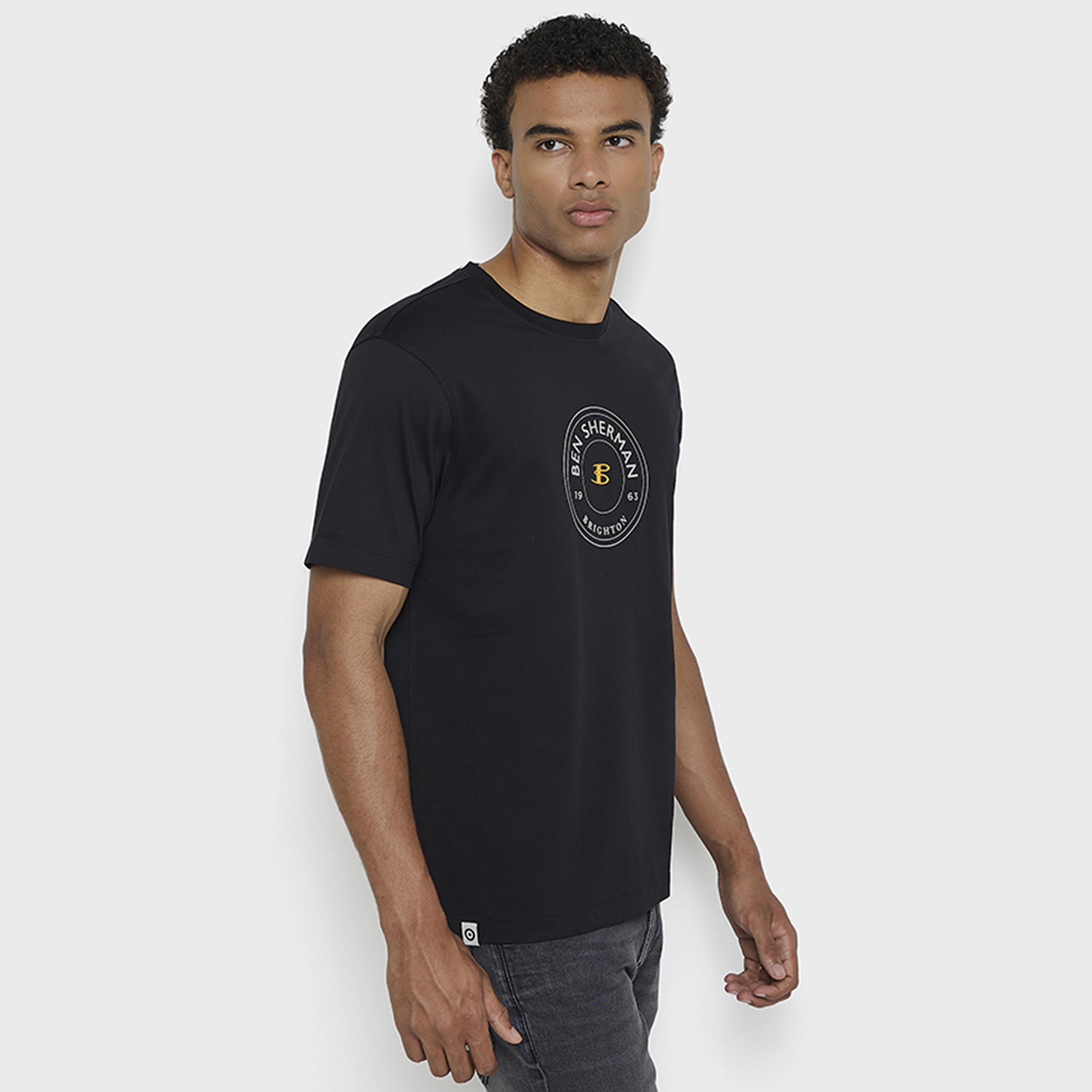 BEN SHERMAN Printed Crew Neck Short Sleeves Men's T-Shirt-men-clothing-tshirtsandpolos-tshirts-image-2