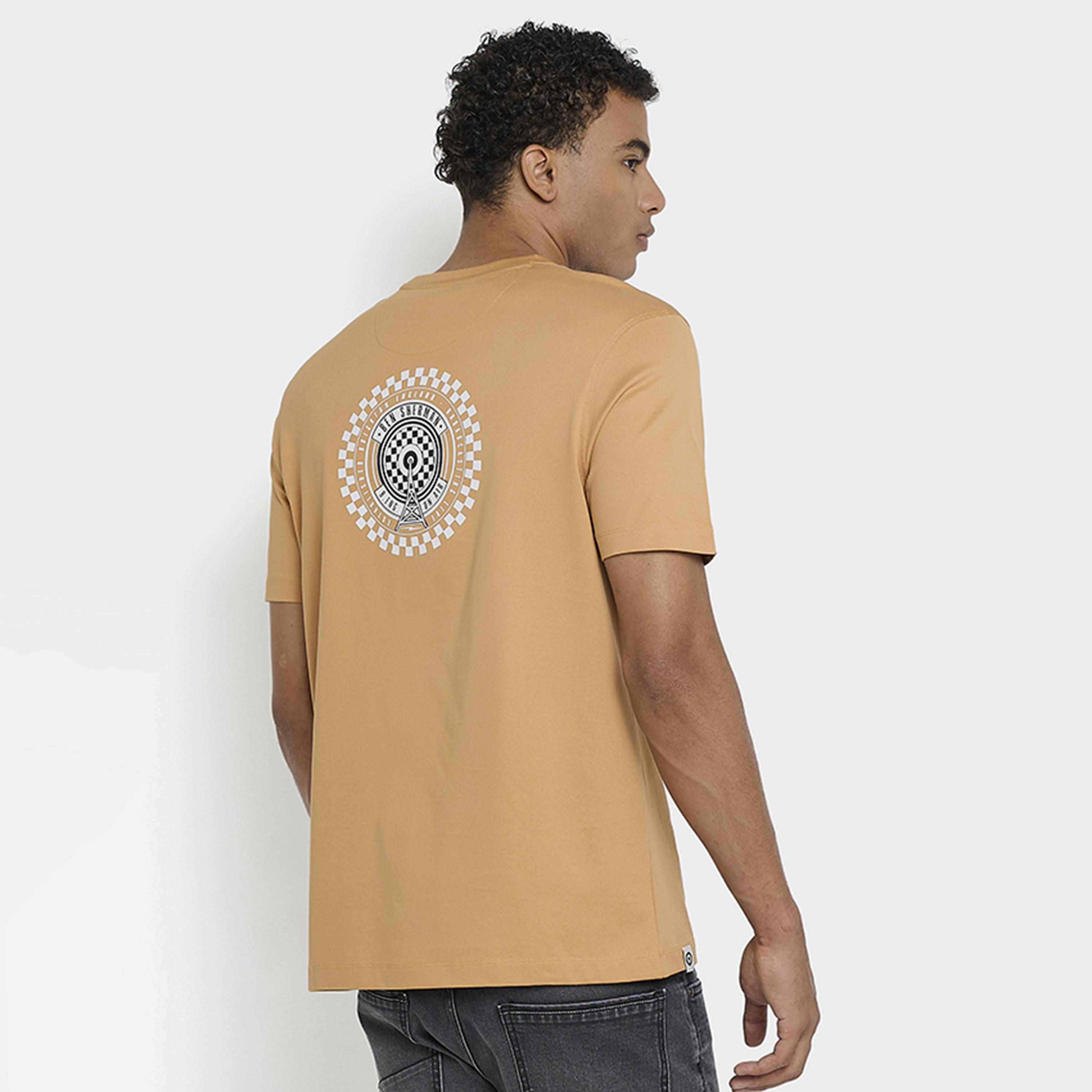 تيشيرت رجالي بياقة دائرية وأكمام قصيرة مطبوع من بن شيرمان-men-clothing-tshirtsandpolos-tshirts-image-4
