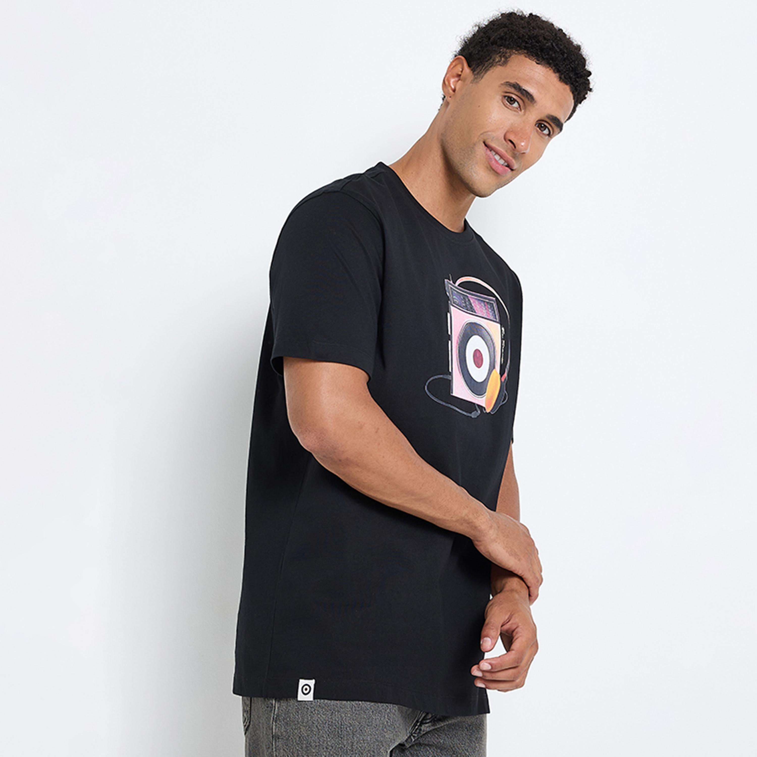 BEN SHERMAN Graphic Print Crew Neck Short Sleeves Men's T-Shirt-men-clothing-tshirtsandpolos-tshirts-image-2