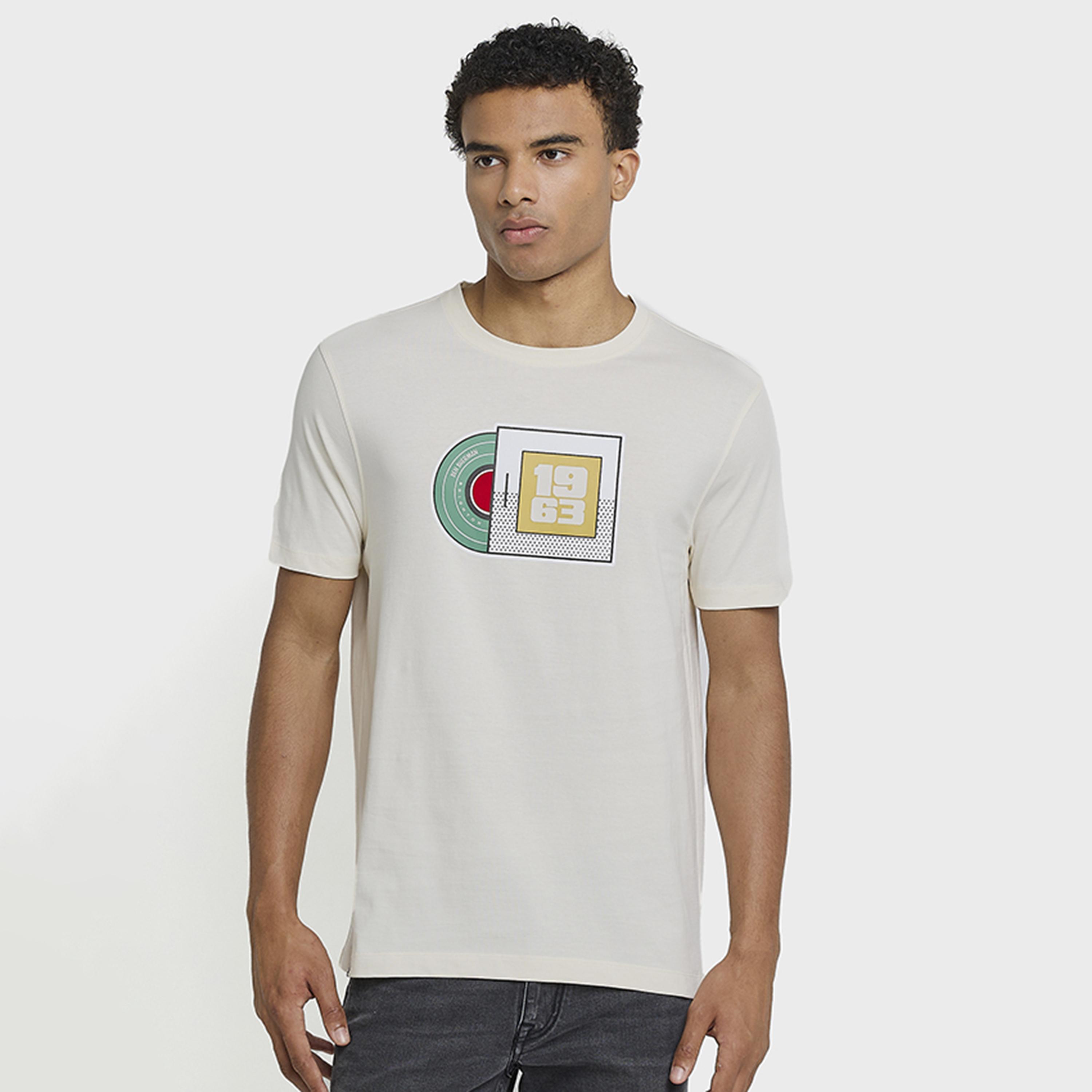 تيشيرت رجالي بياقة دائرية وأكمام قصيرة مطبوع برسومات جرافيكية من بن شيرمان-men-clothing-tshirtsandpolos-tshirts-image-1