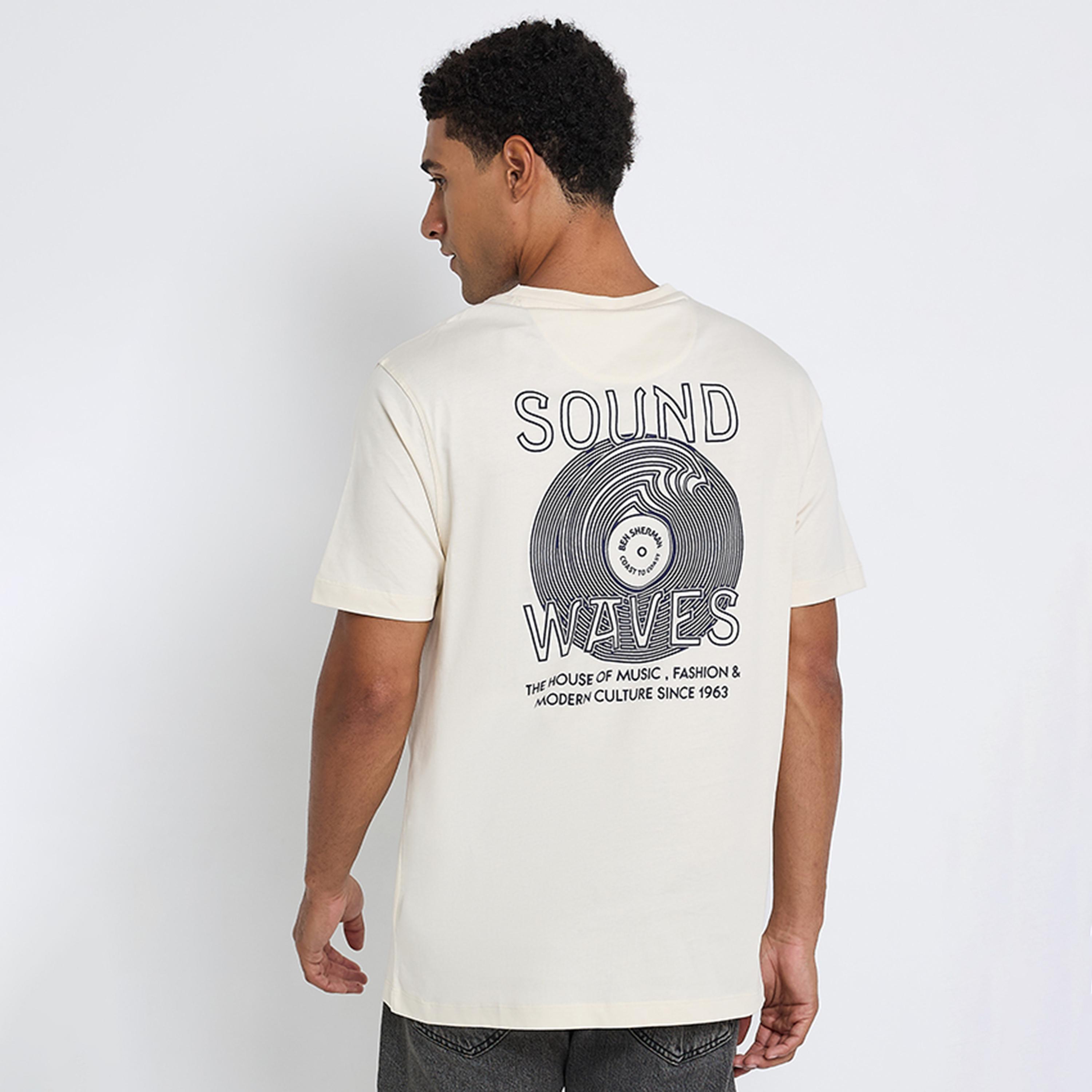 BEN SHERMAN Graphic Print Crew Neck Short Sleeves Men's T-Shirt-men-clothing-tshirtsandpolos-tshirts-image-4