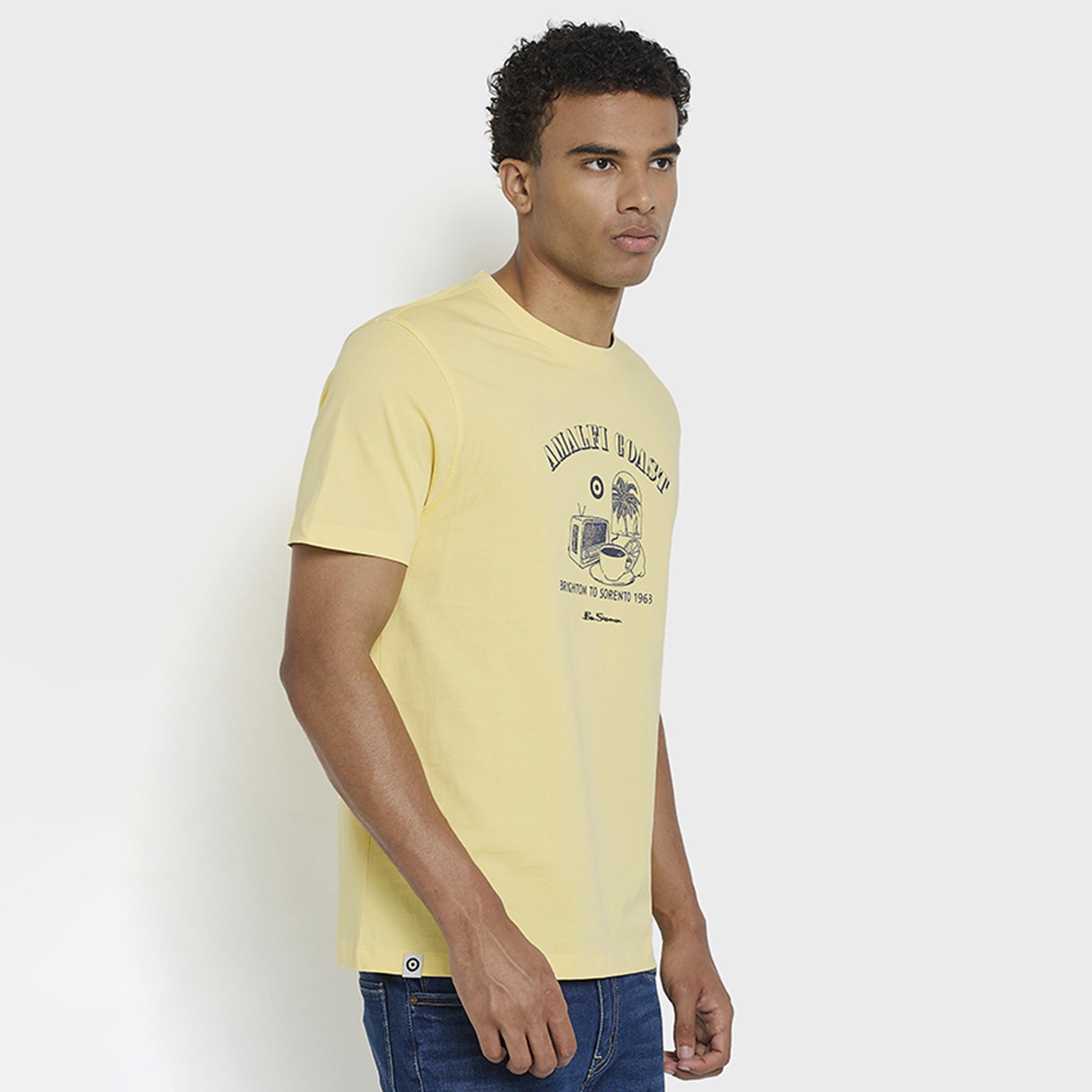 تيشيرت رجالي بياقة دائرية وأكمام قصيرة مطبوع من بن شيرمان-men-clothing-tshirtsandpolos-tshirts-image-2
